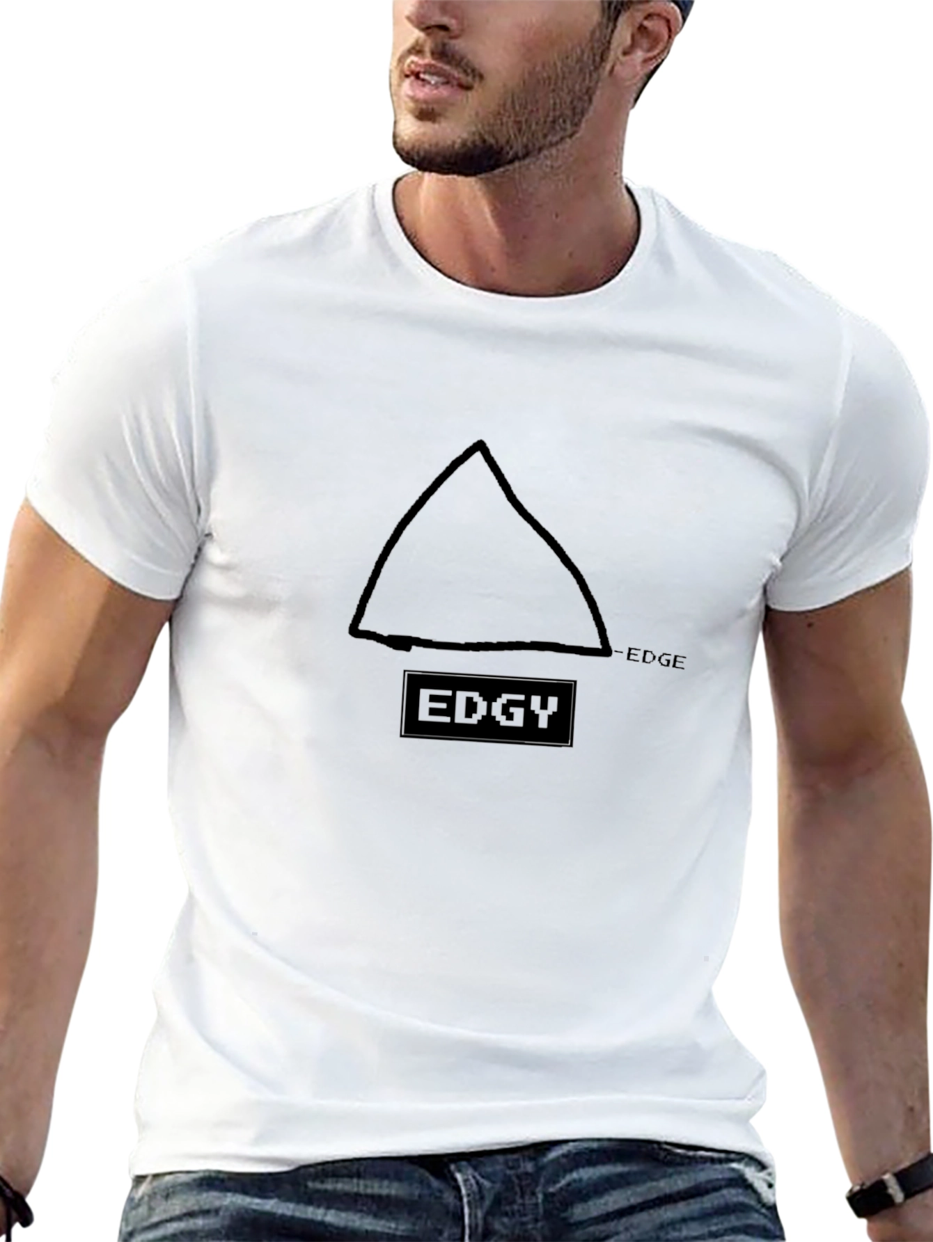 Edgy Graphic T-Shirt - Black Casual Tee