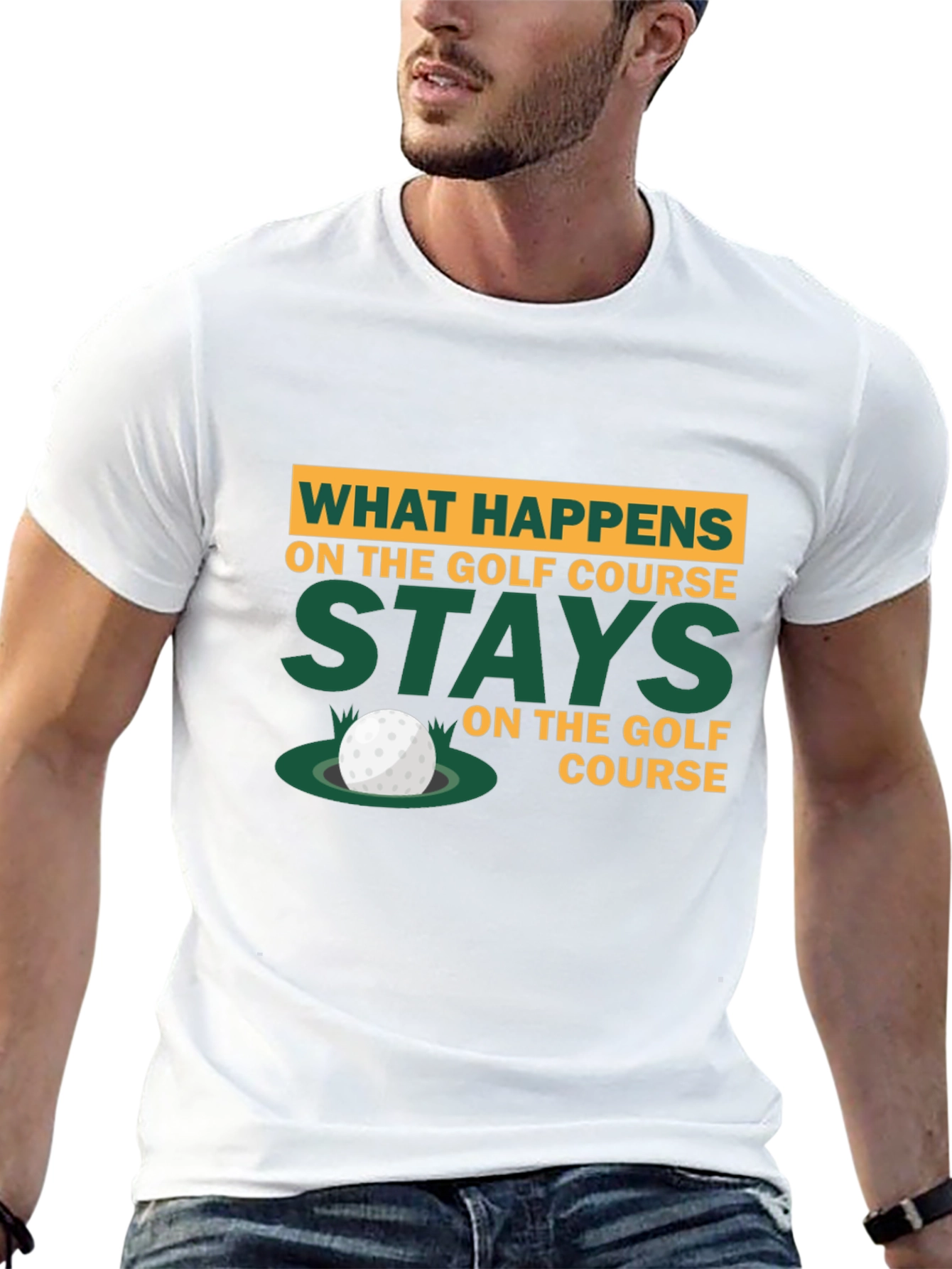 Golf Course Humor T-Shirt - What Happens Stays
