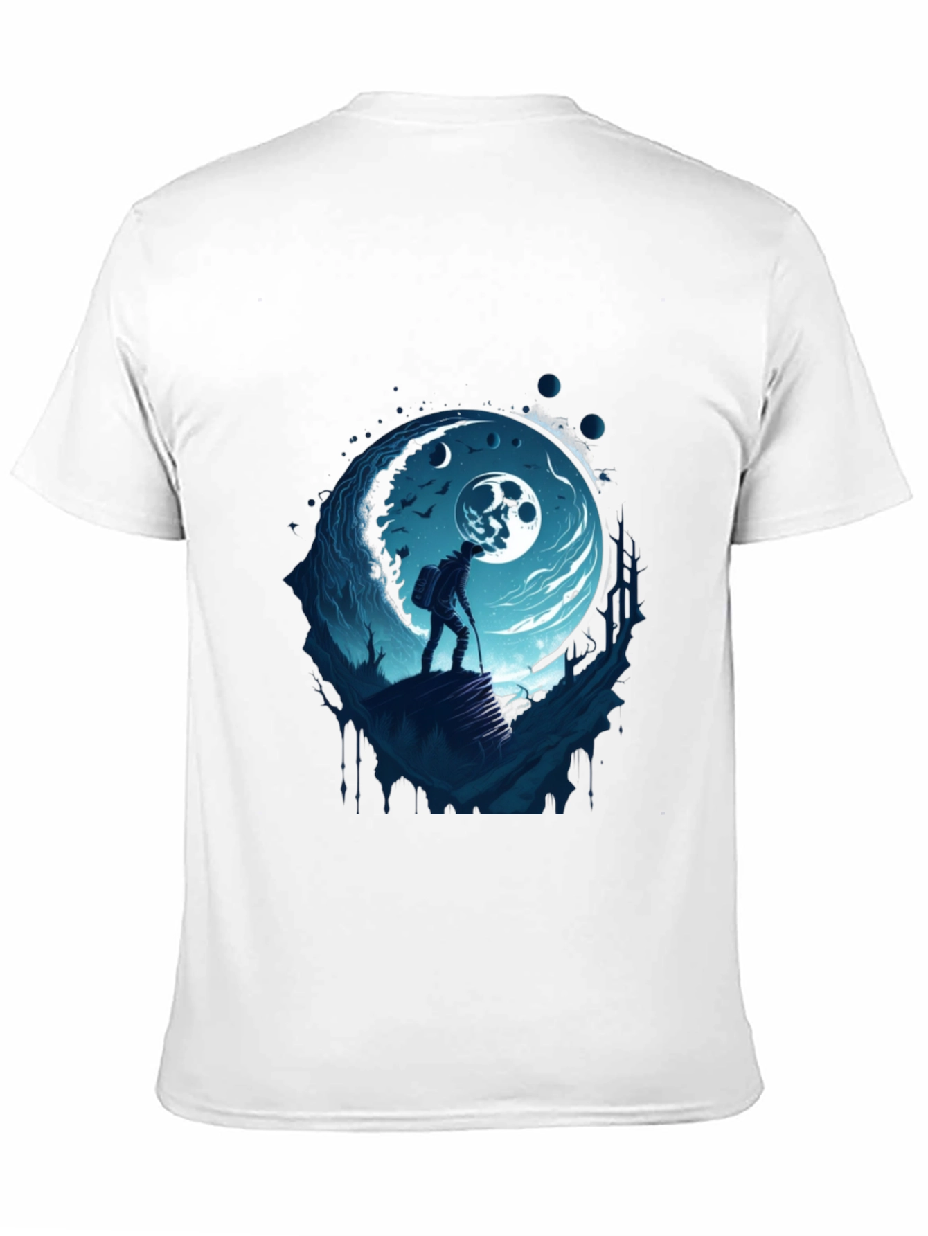 Moonlit Hiker Graphic Tee - Adventure Awaits
