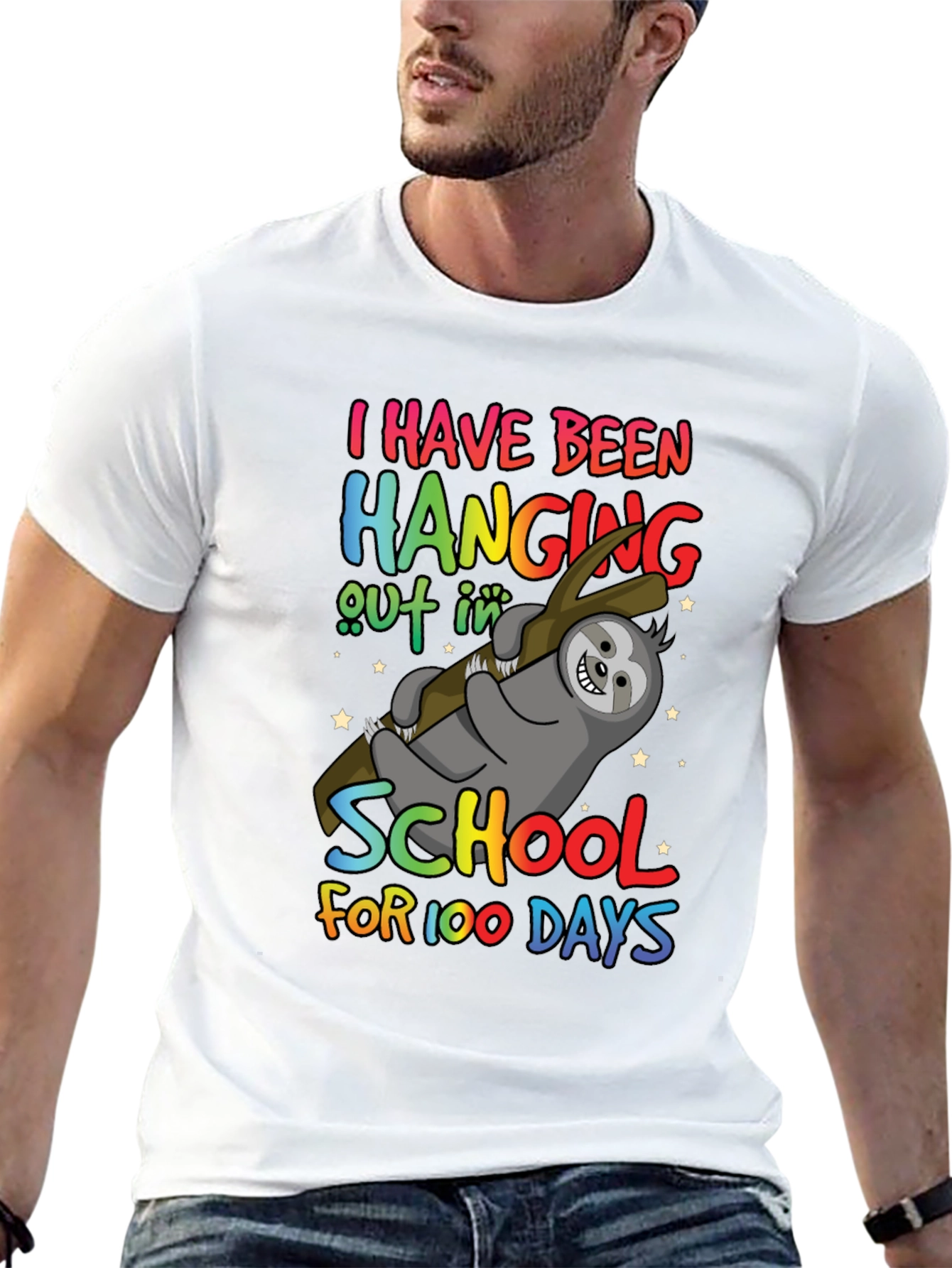 100 Days of School Sloth T-Shirt