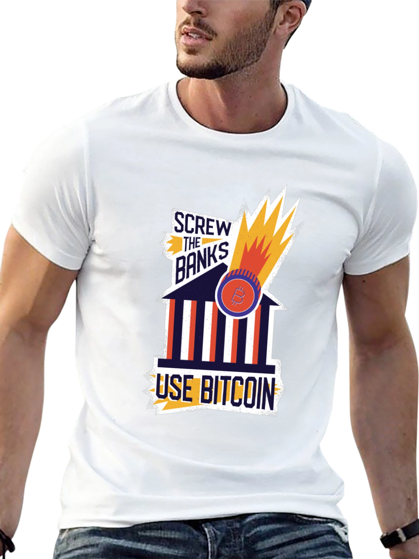 Screw the Banks Bitcoin T-Shirt