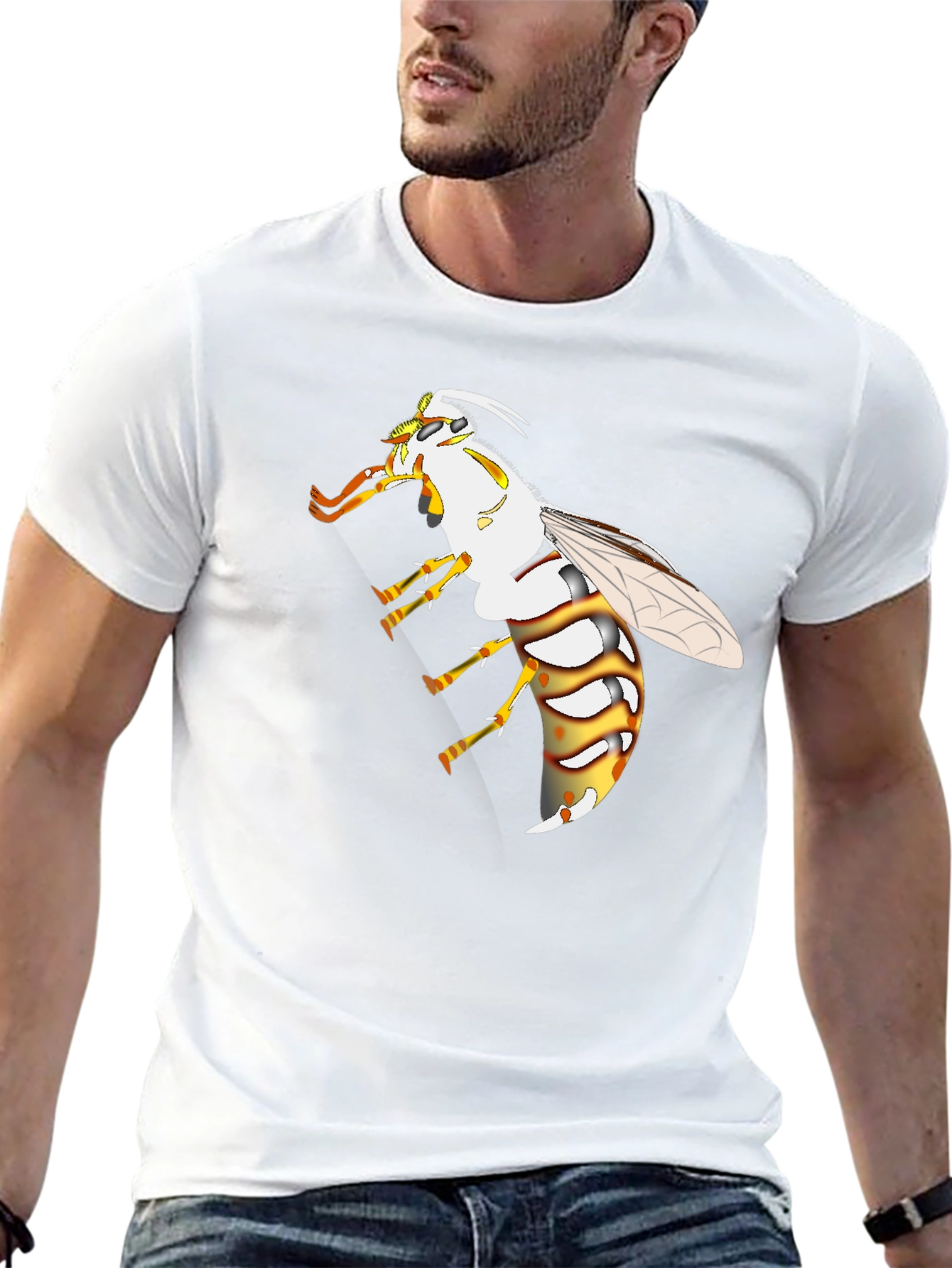 Wasp Graphic Black T-Shirt