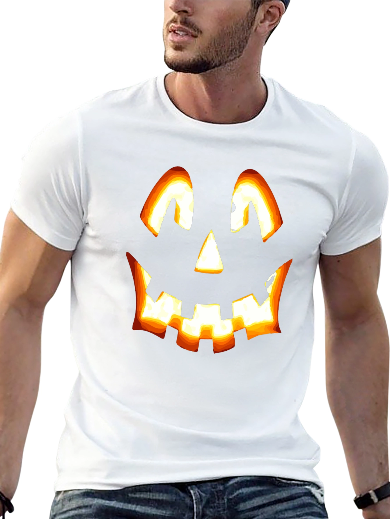 Halloween Pumpkin Face T-Shirt