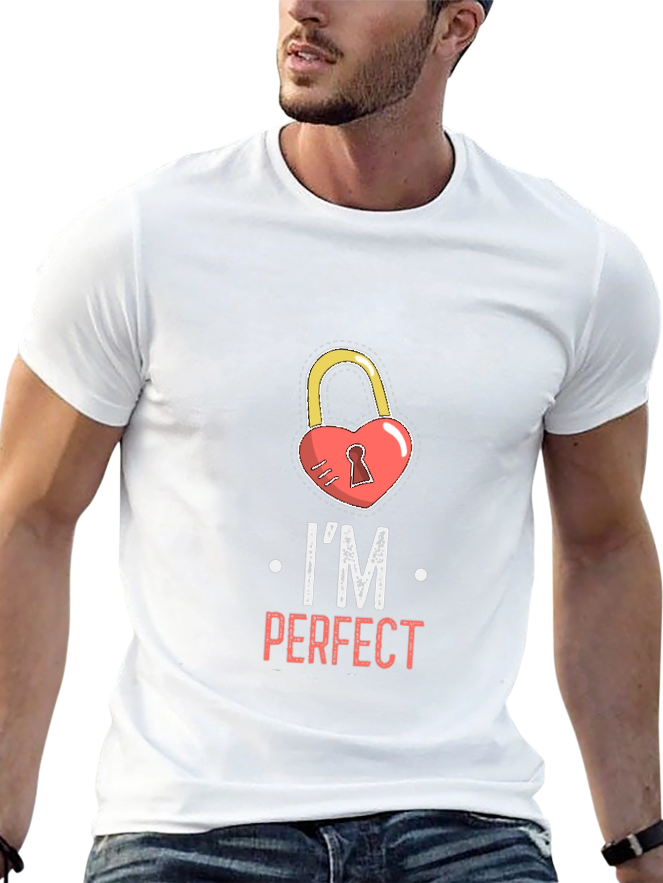 Im Perfect Heart Lock Graphic Tee