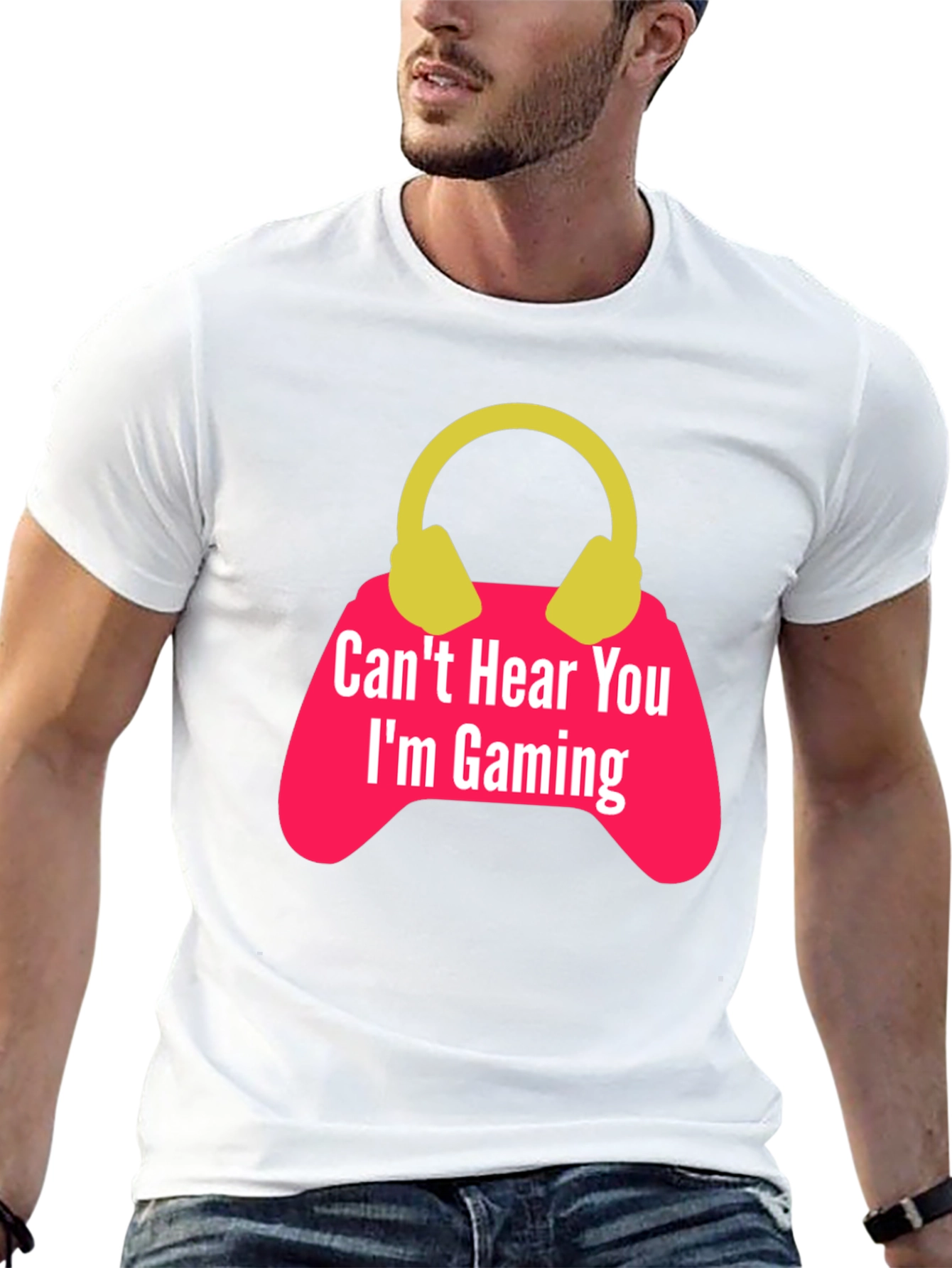 Gamer T-Shirt - Cant Hear You Im Gaming