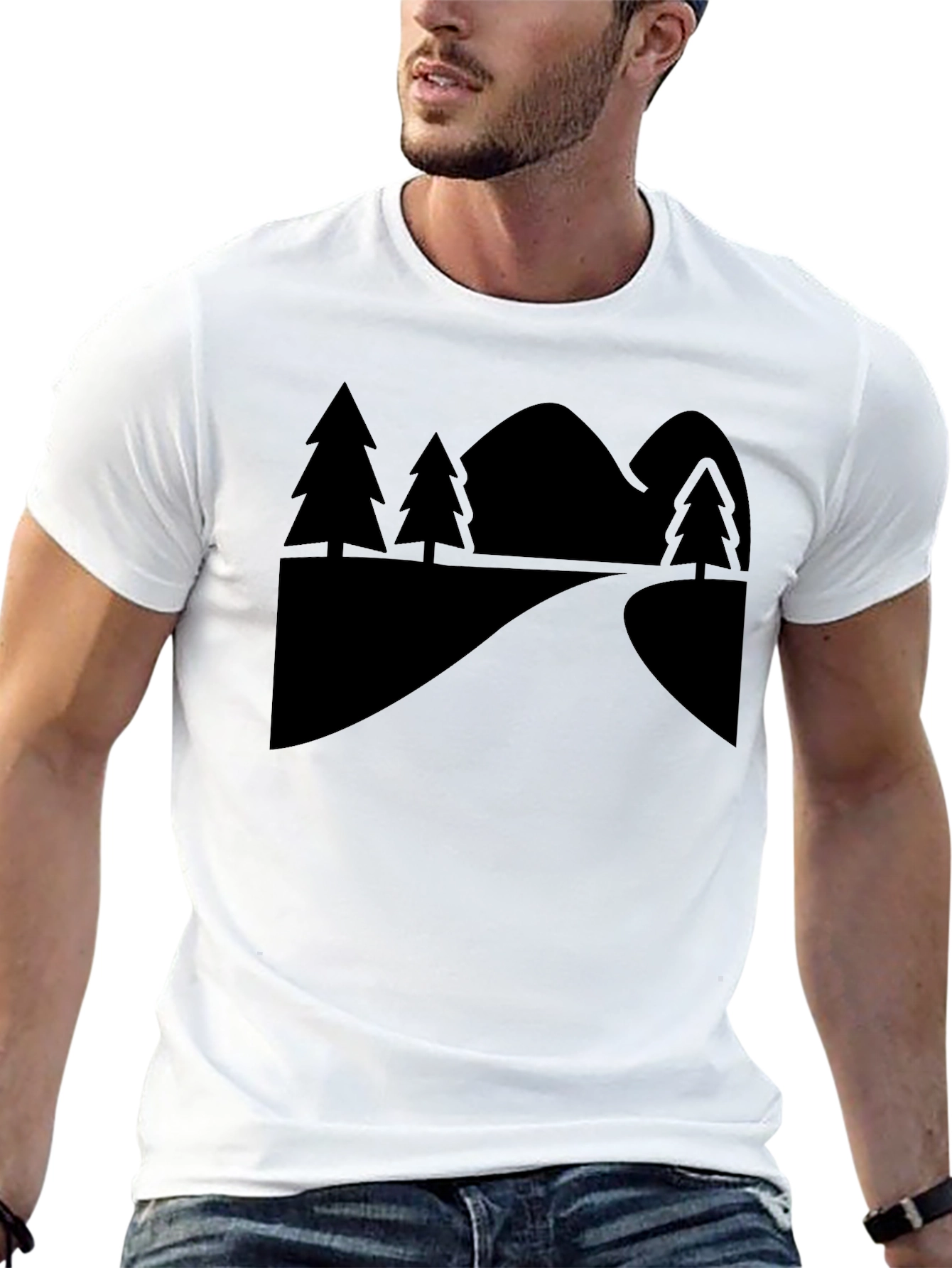 Nature Road Black T-Shirt
