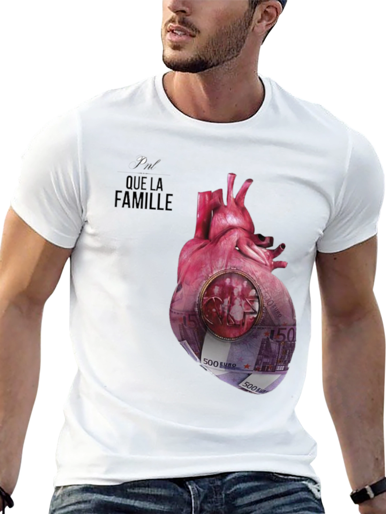 Unique Que La Famille Anatomical Heart Graphic Tee