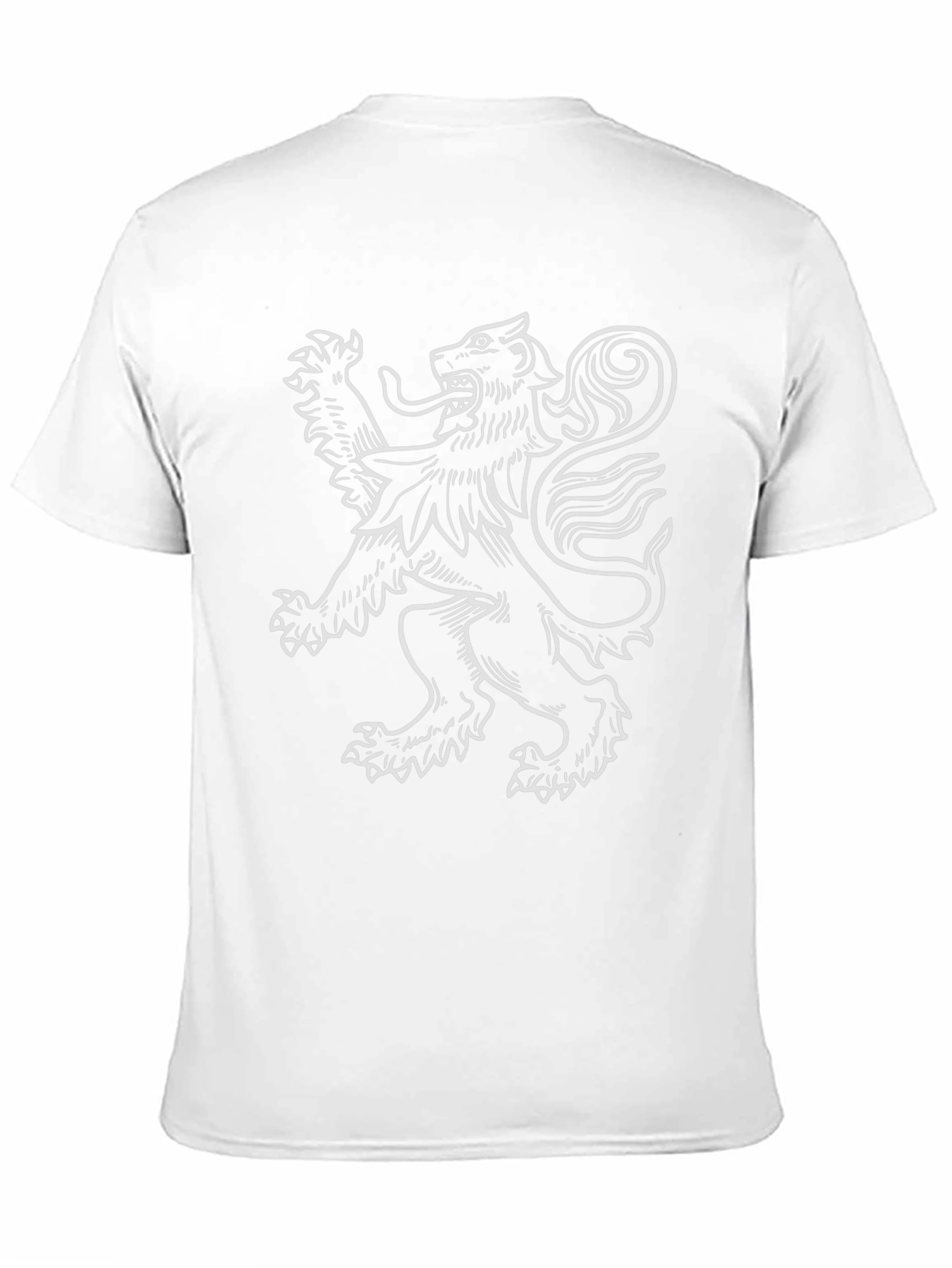 Lion Rampant Graphic Tee - Black Cotton Blend