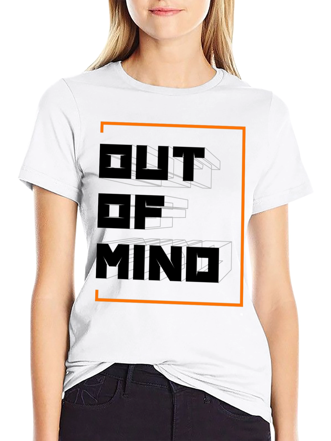 Out of Mind Graphic Tee - Modern 3D Design