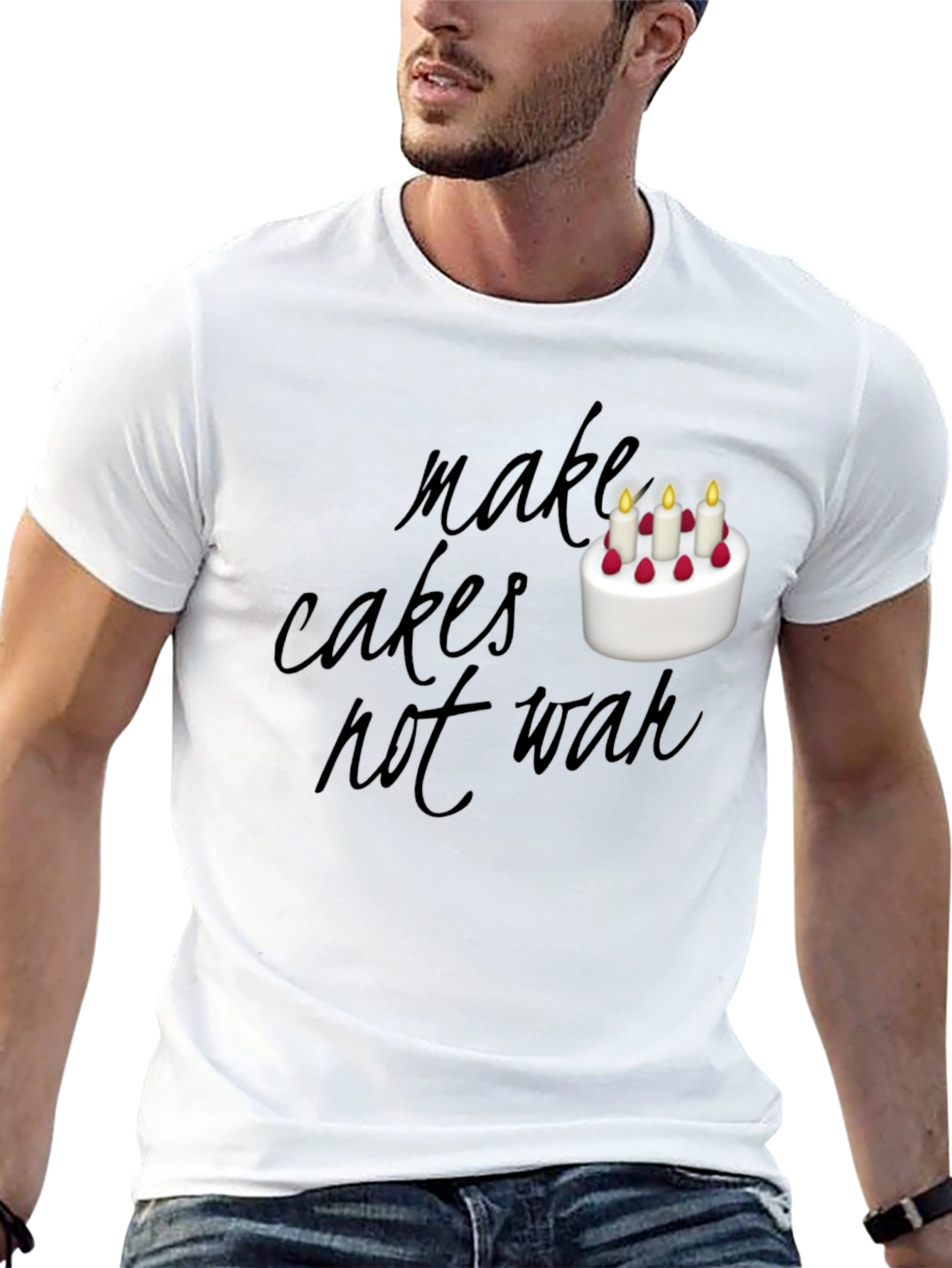 Make Cakes Not War Graphic Tee