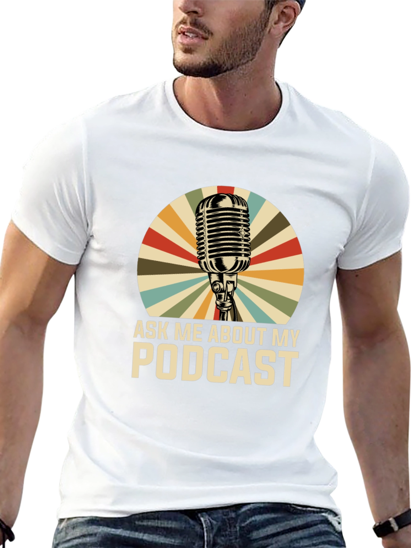 Ask Me About My Podcast Graphic Tee