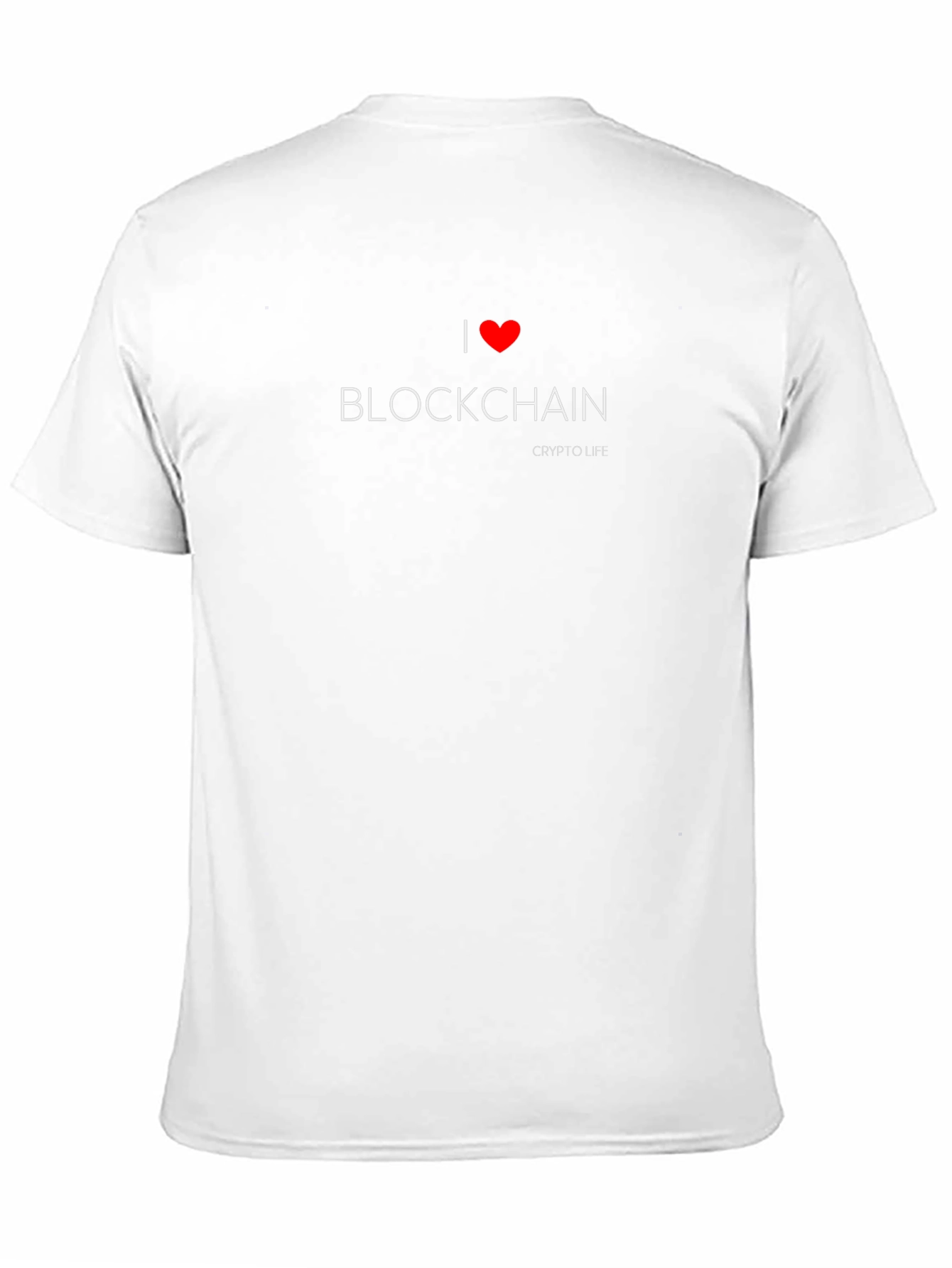 I Heart Blockchain Crypto Life Graphic Tee - Black