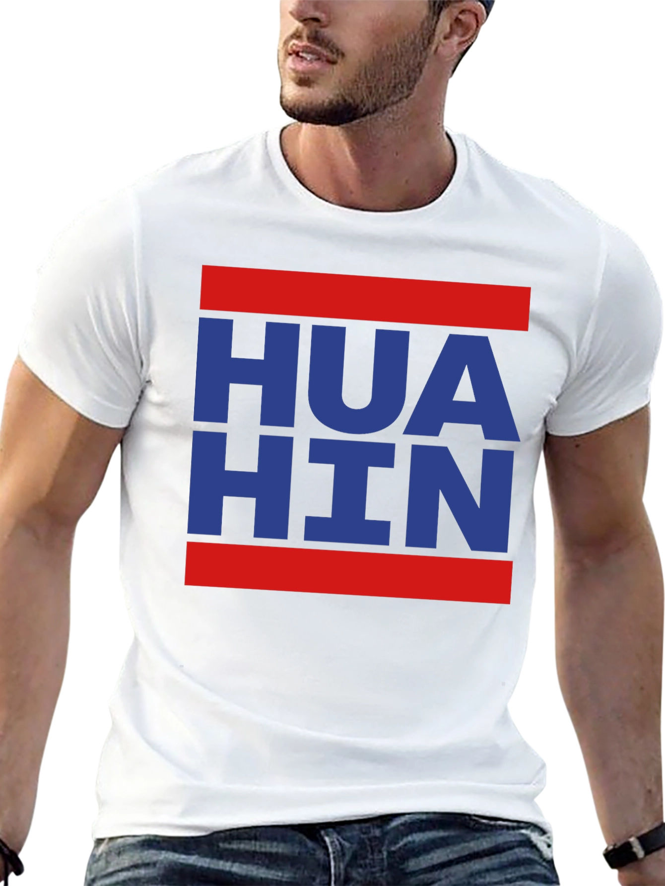 Hua Hin T-Shirt - Retro Style Black Tee