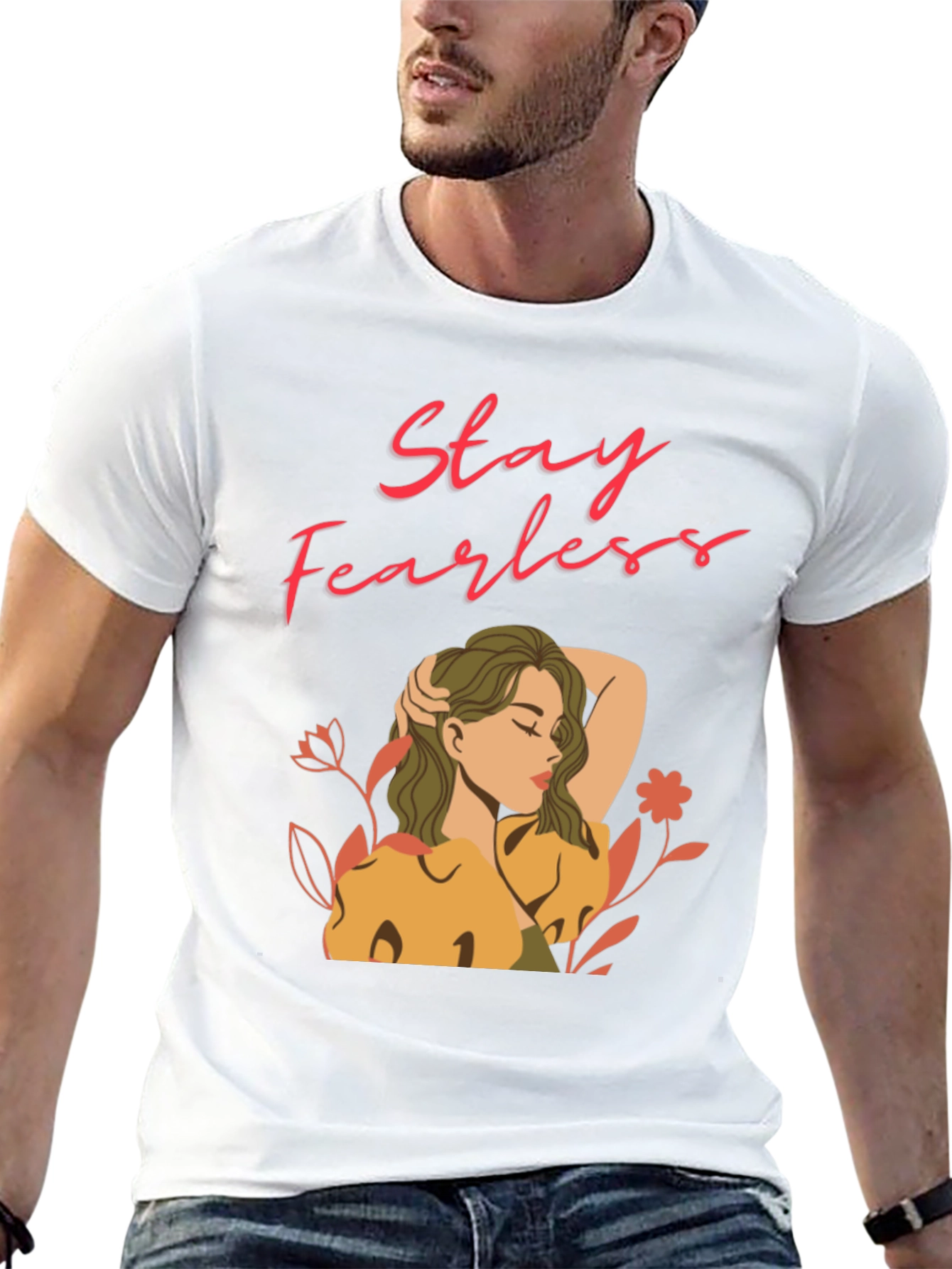Stay Fearless Graphic Tee - Black T-Shirt