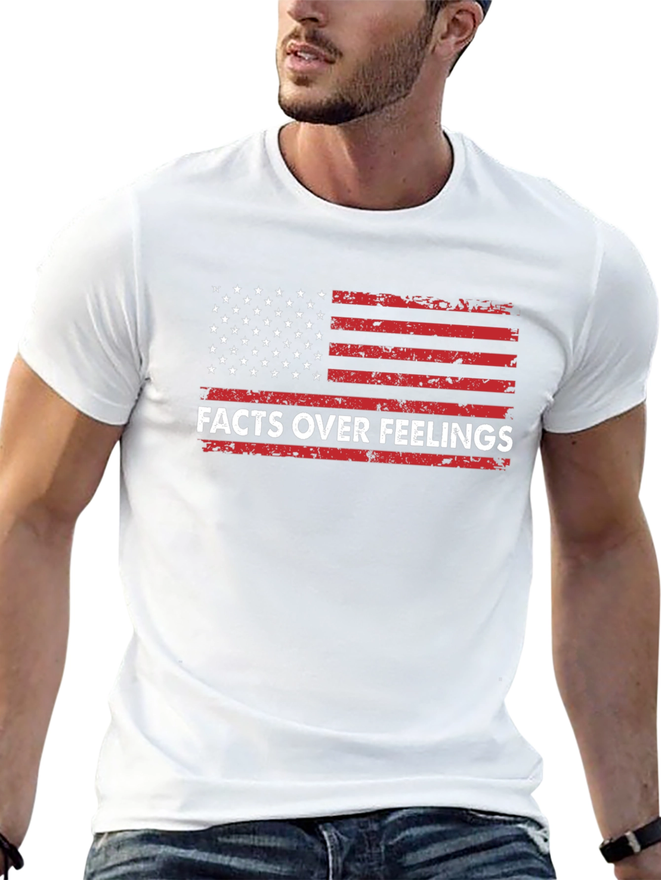 Facts Over Feelings American Flag T-Shirt