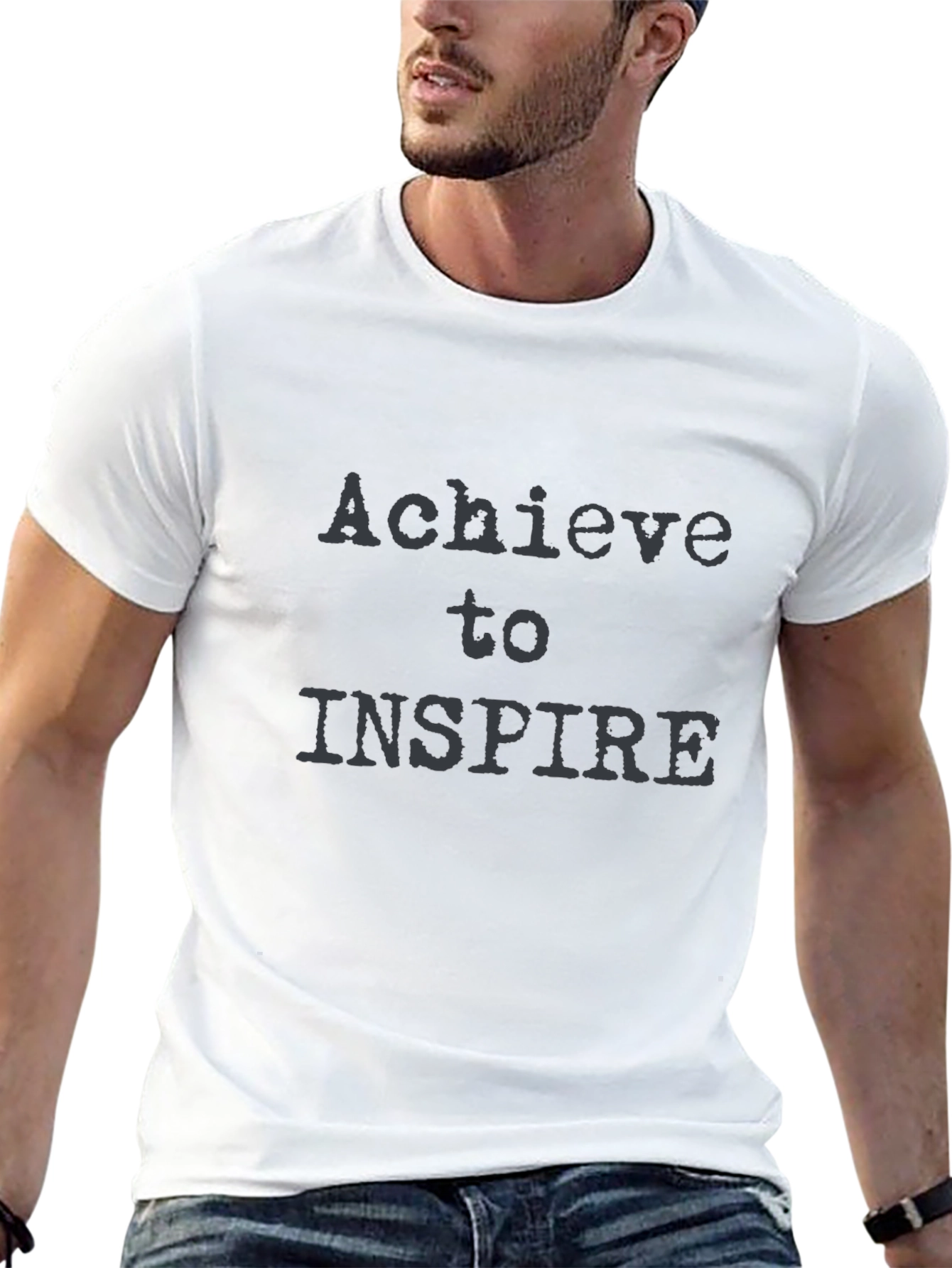 Achieve to Inspire Graphic Tee - Black