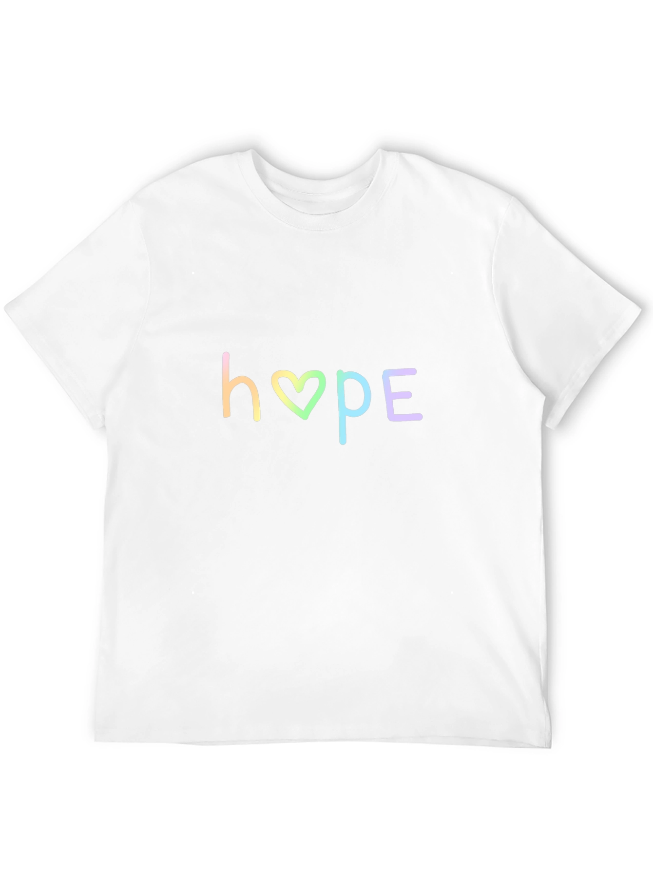 Hopeful Rainbow Graphic Tee - Black