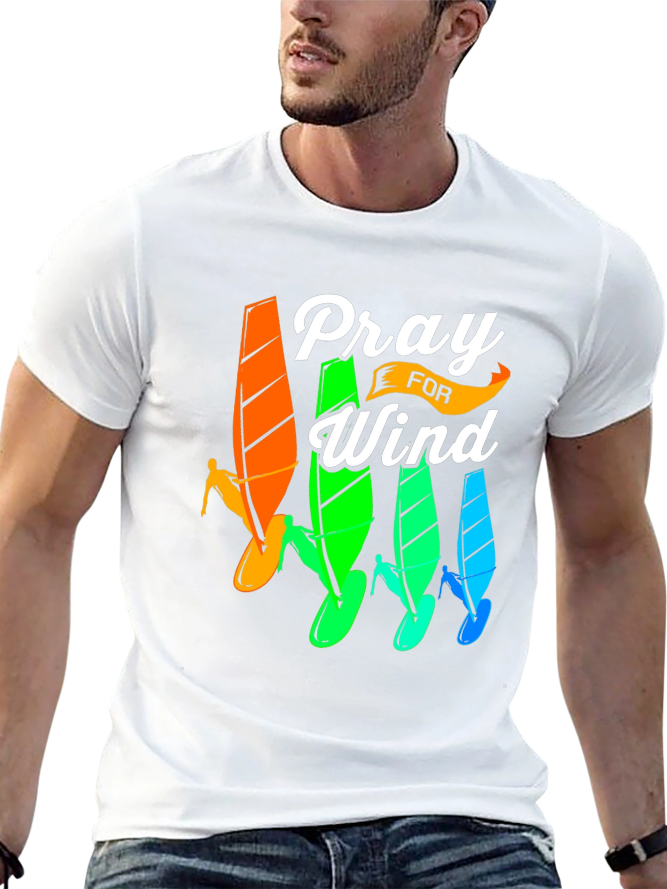 Pray For Wind Surfing T-Shirt