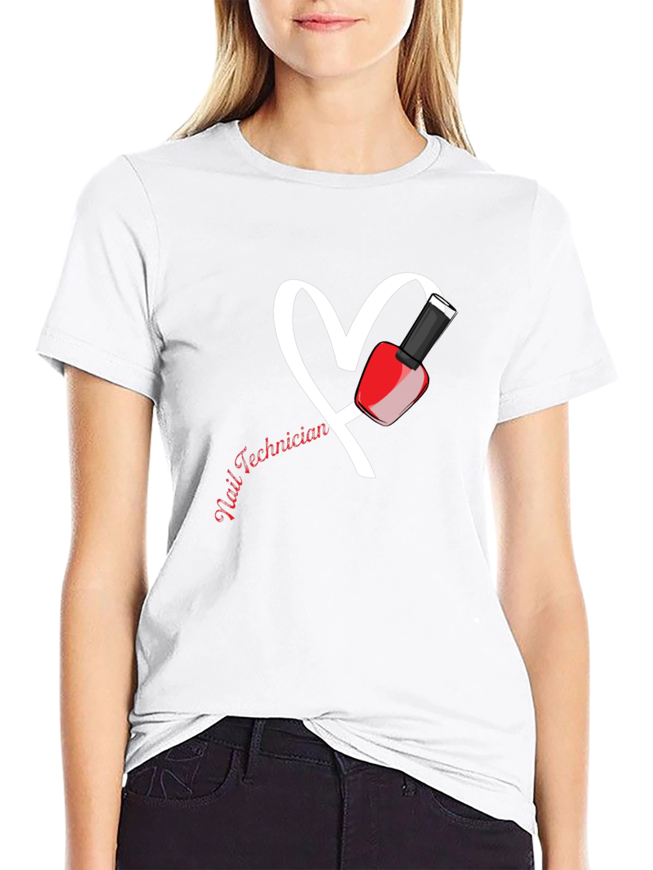 Nail Technician Heart T-Shirt