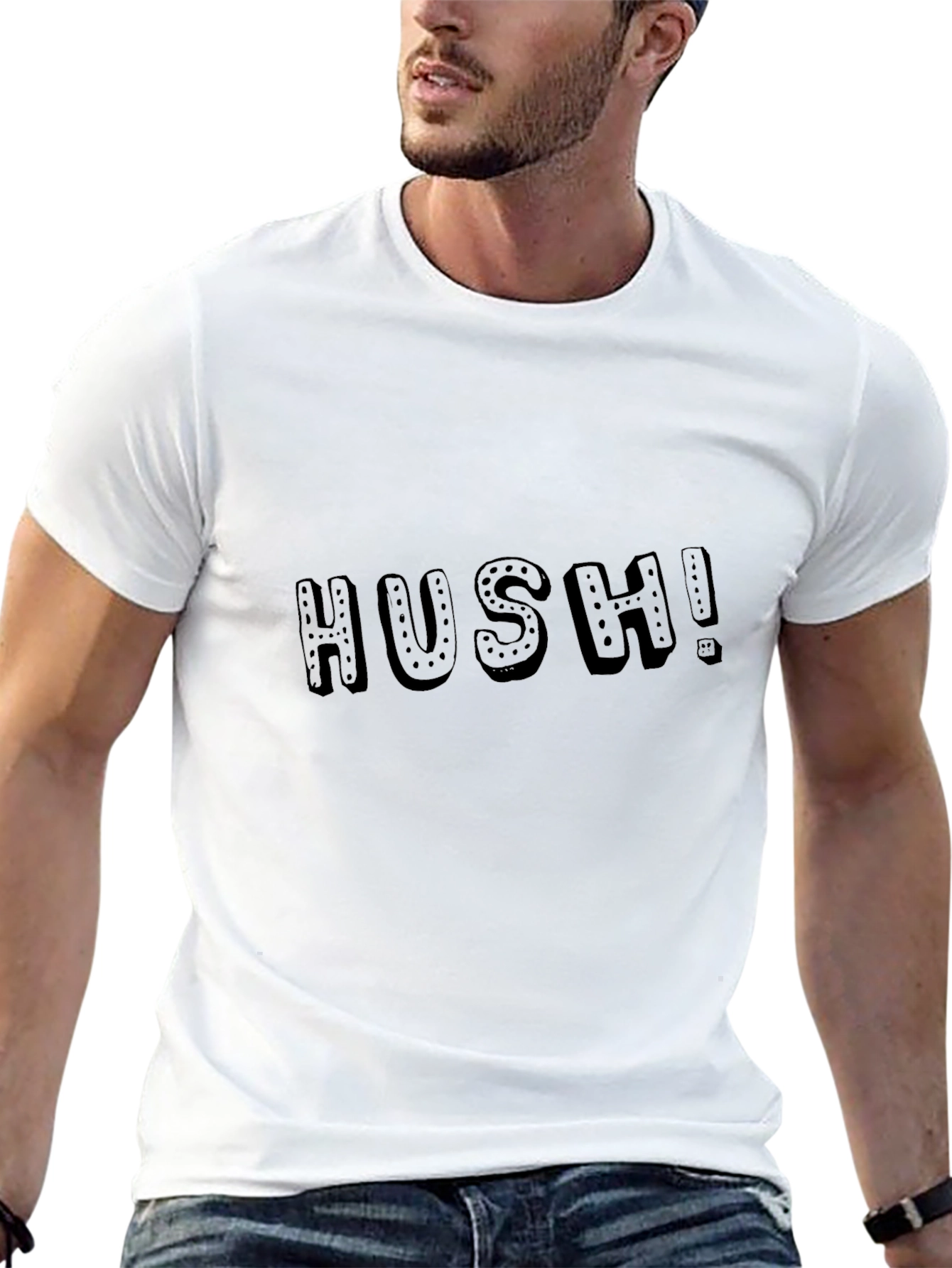 Hush Graphic Tee - Casual Comfort