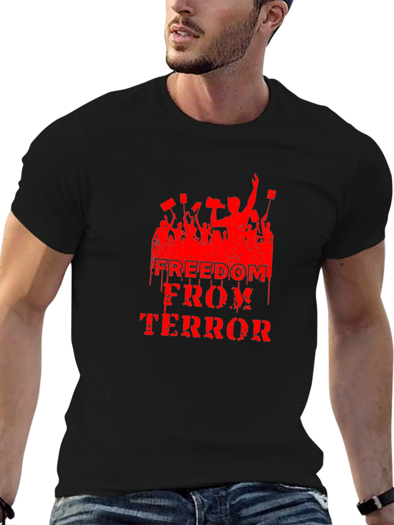 Freedom From Terror Graphic Tee - Black