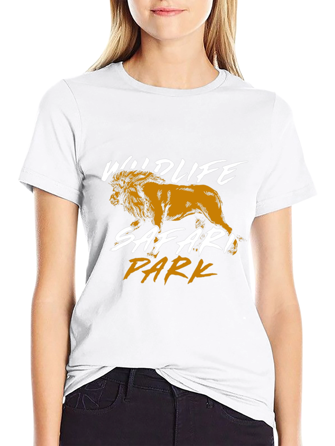 Wildlife Safari Park Lion Graphic T-Shirt
