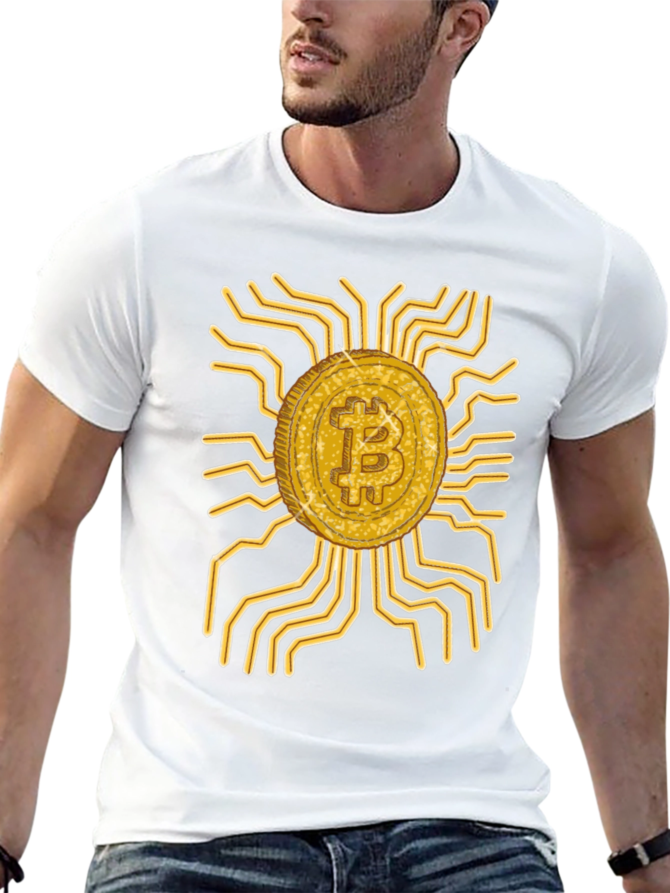 Bitcoin Circuit Board Graphic Tee