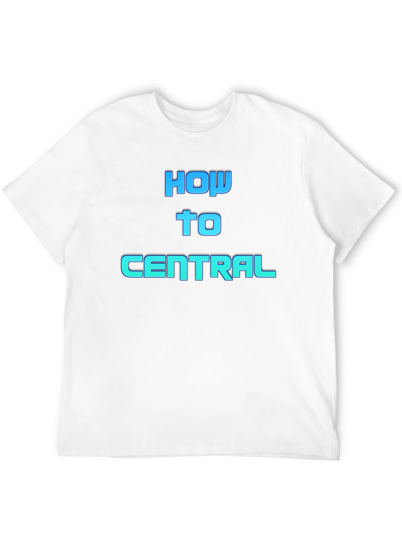 How To Central Graphic Tee - Black Cotton Blend