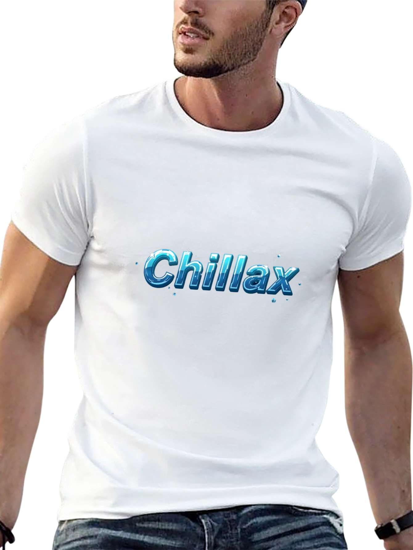 Chillax Black T-Shirt - Relaxed Style