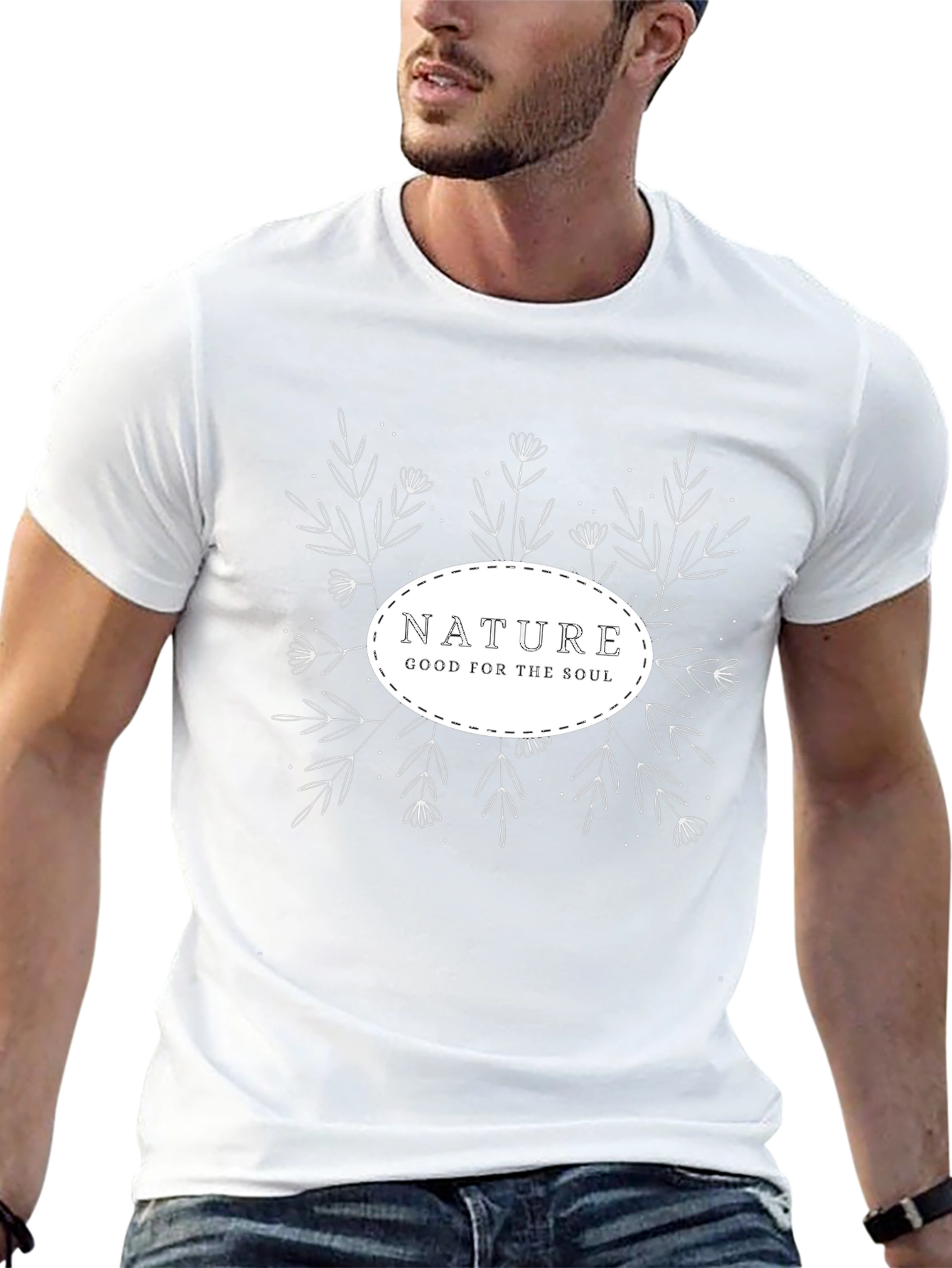 Nature Good For The Soul Black Graphic Tee