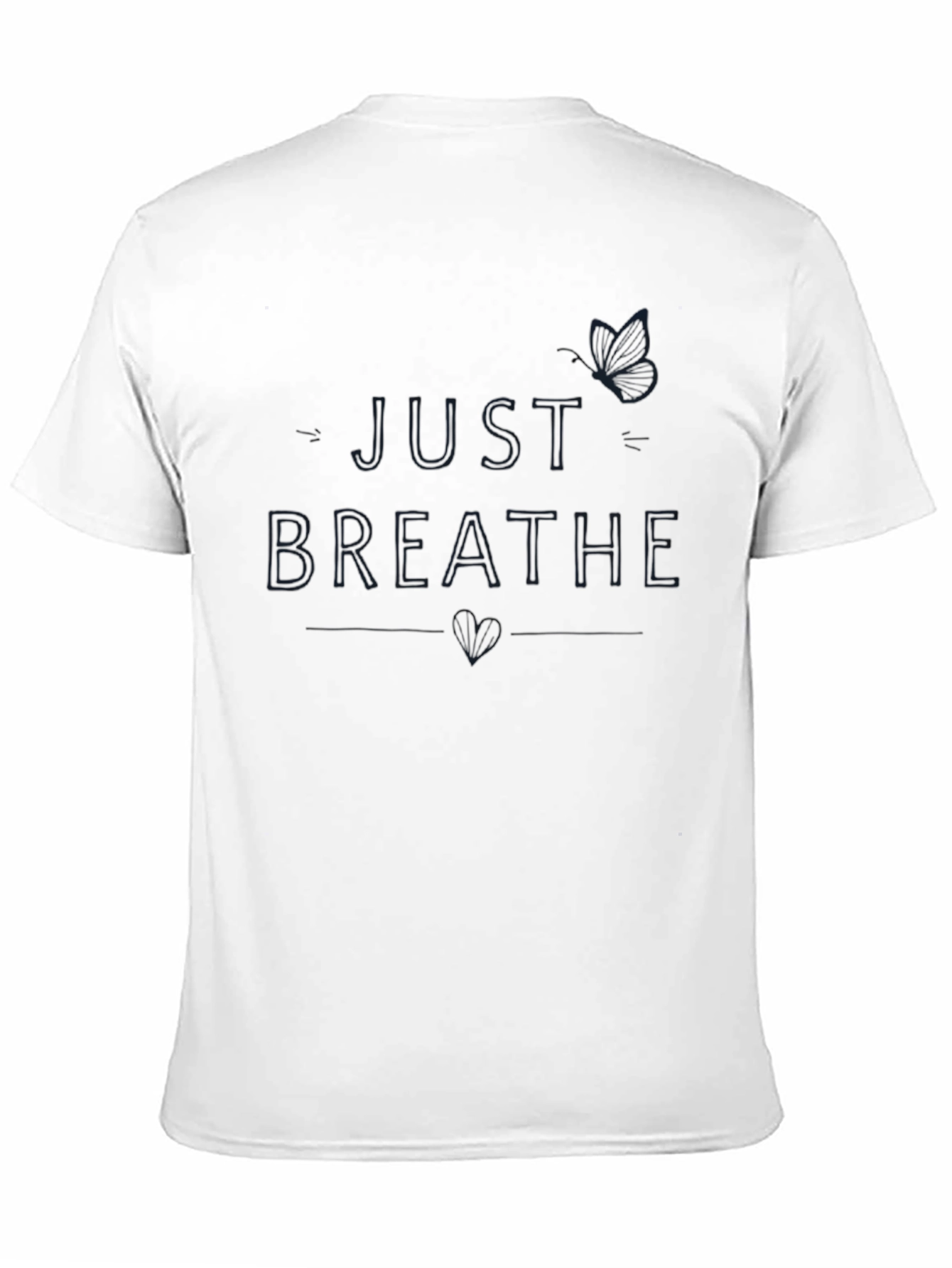 Just Breathe Graphic Tee - Black