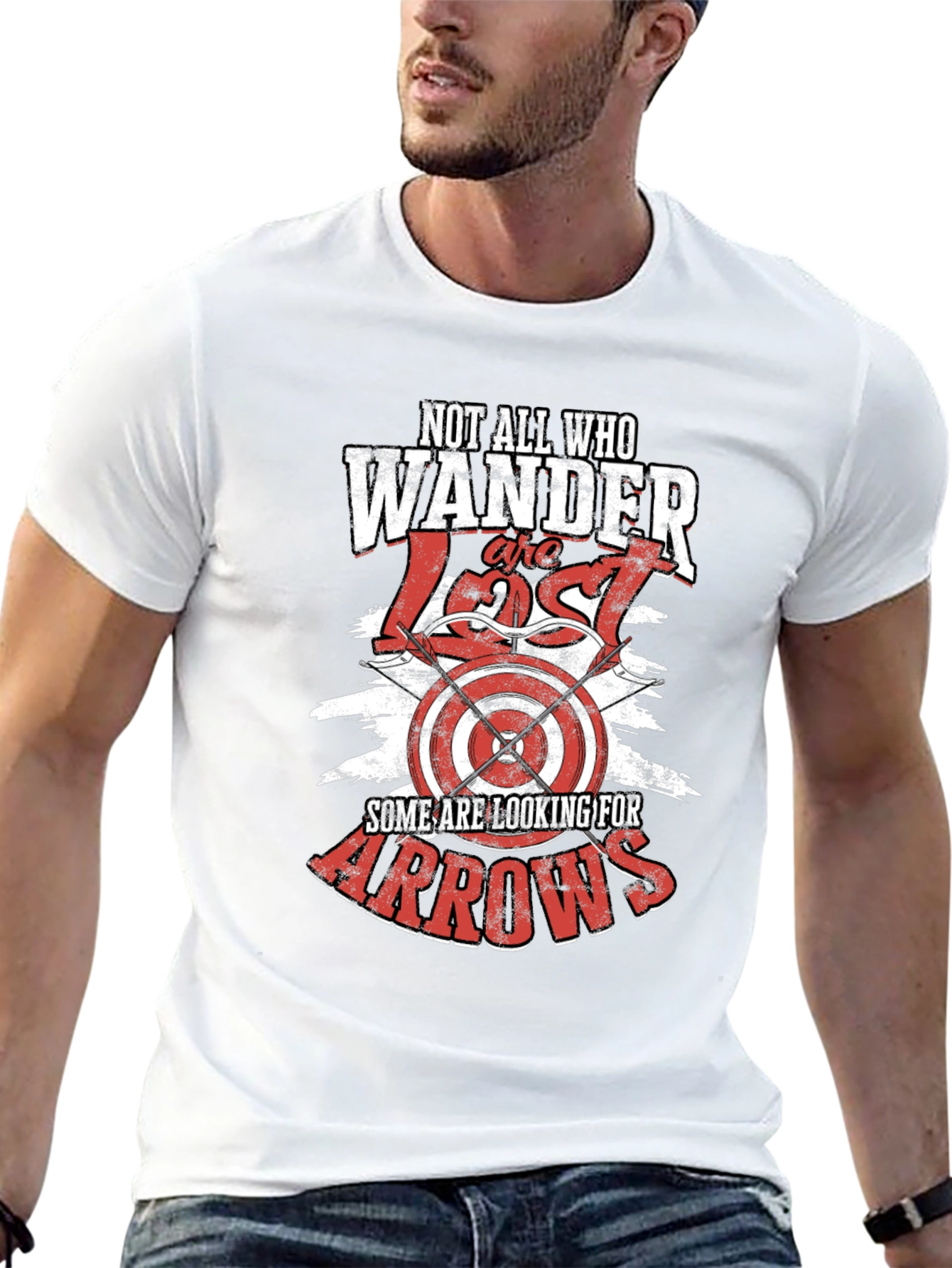 Wanderer Arrow Graphic T-Shirt - Black Casual Tee