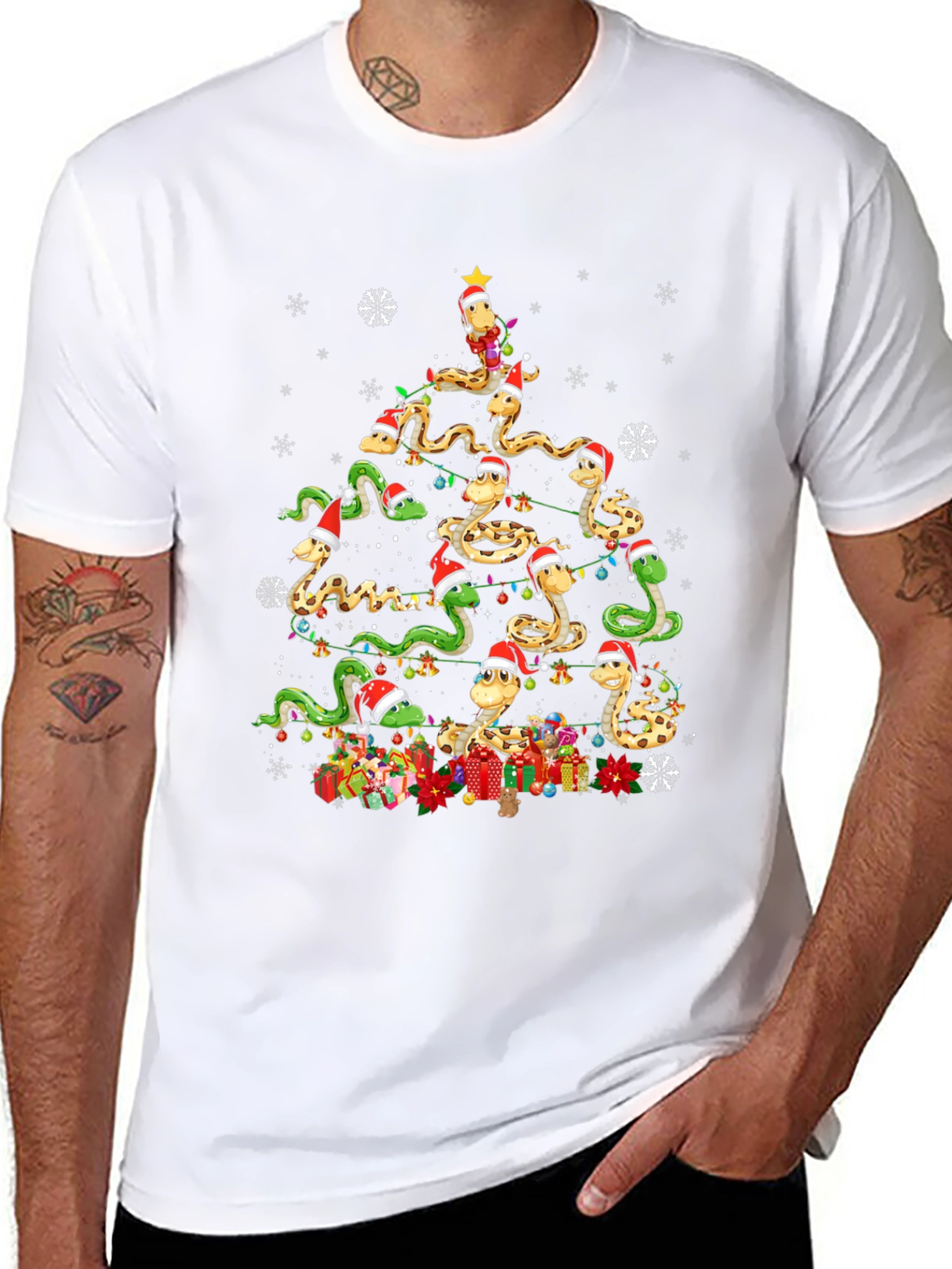 Snakes Christmas Tree T-Shirt