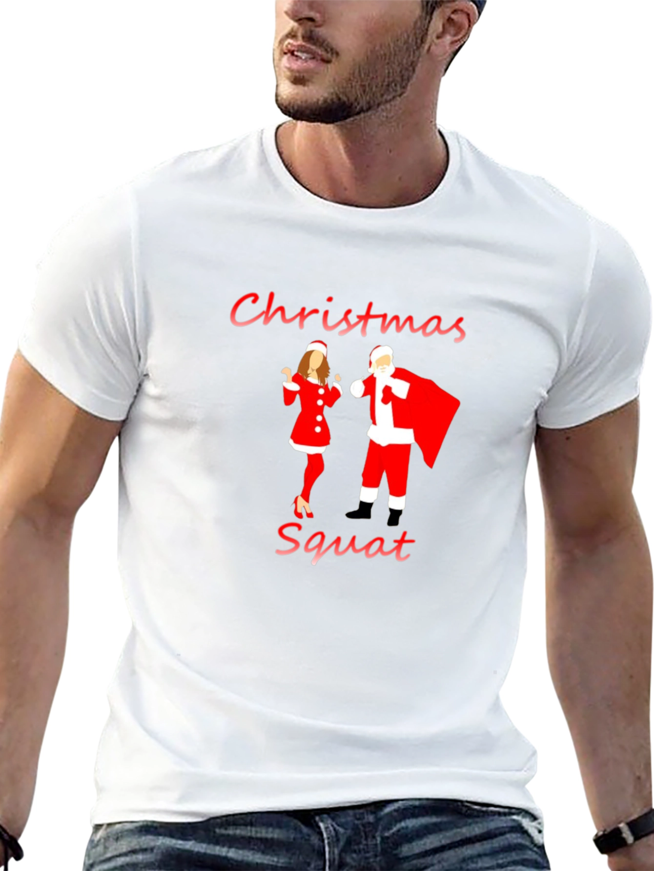 Christmas Squat Graphic T-Shirt