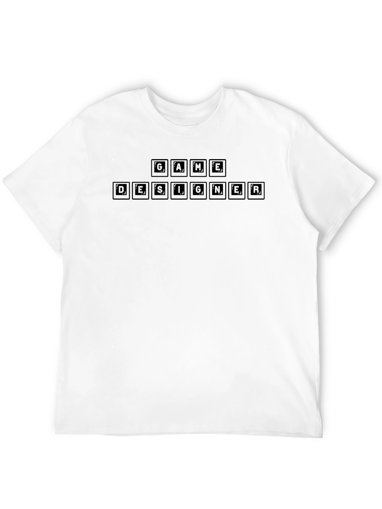 Game Designer T-Shirt: Playful Pixel Lettering