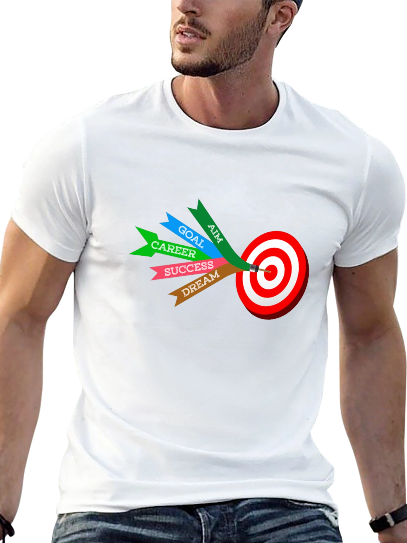 Motivational T-Shirt - Aim Goal Career Success
