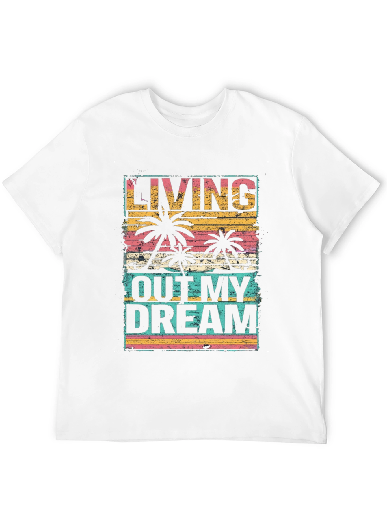 Living Out My Dream Palm Tree Graphic Tee