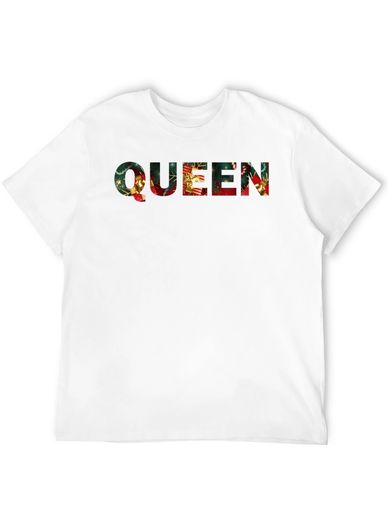 Festive Christmas Queen Graphic Tee - Holiday Apparel