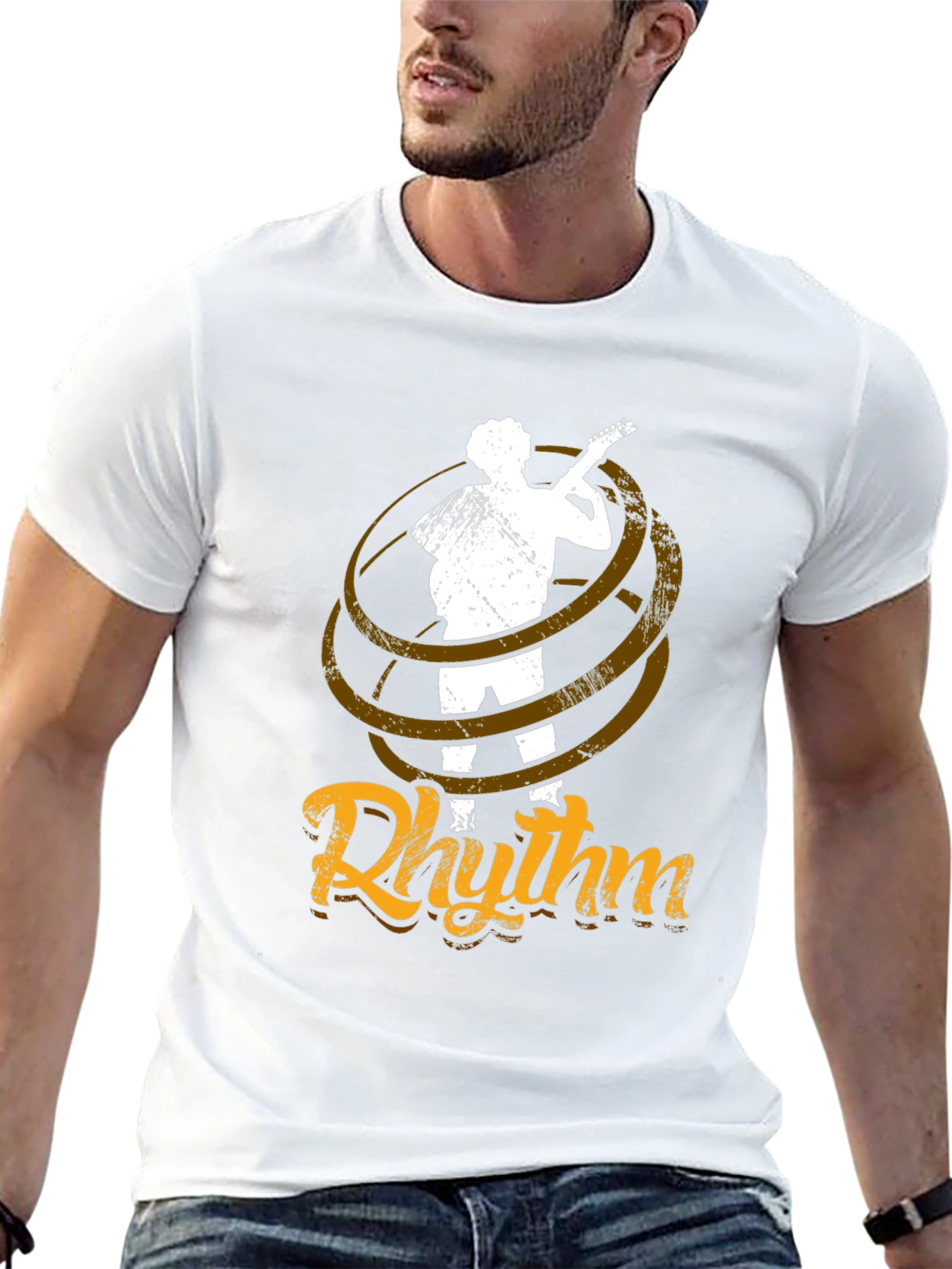 Rhythm Guitarist Graphic Tee - Music Lovers T-Shirt