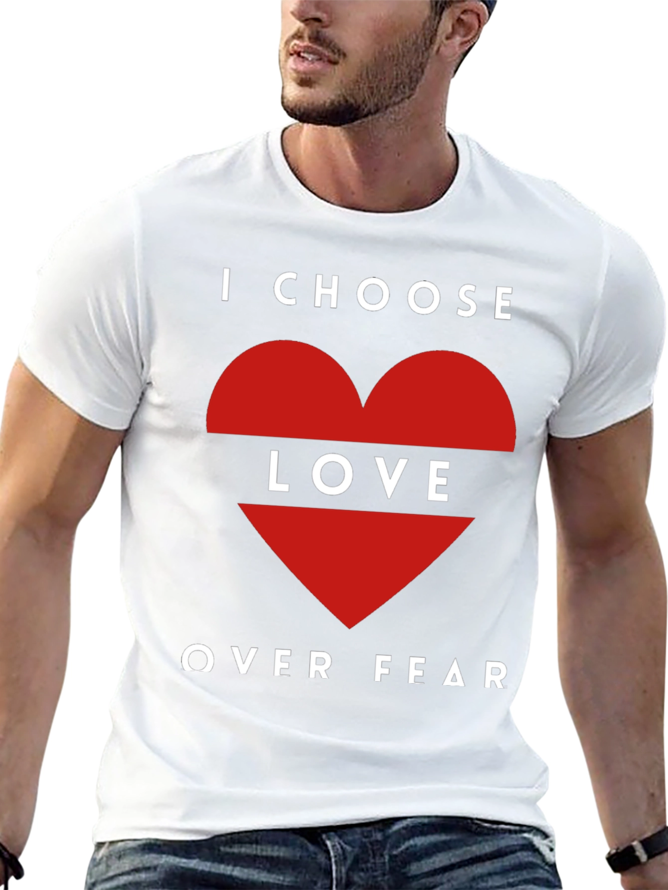 Choose Love Over Fear Graphic T-Shirt