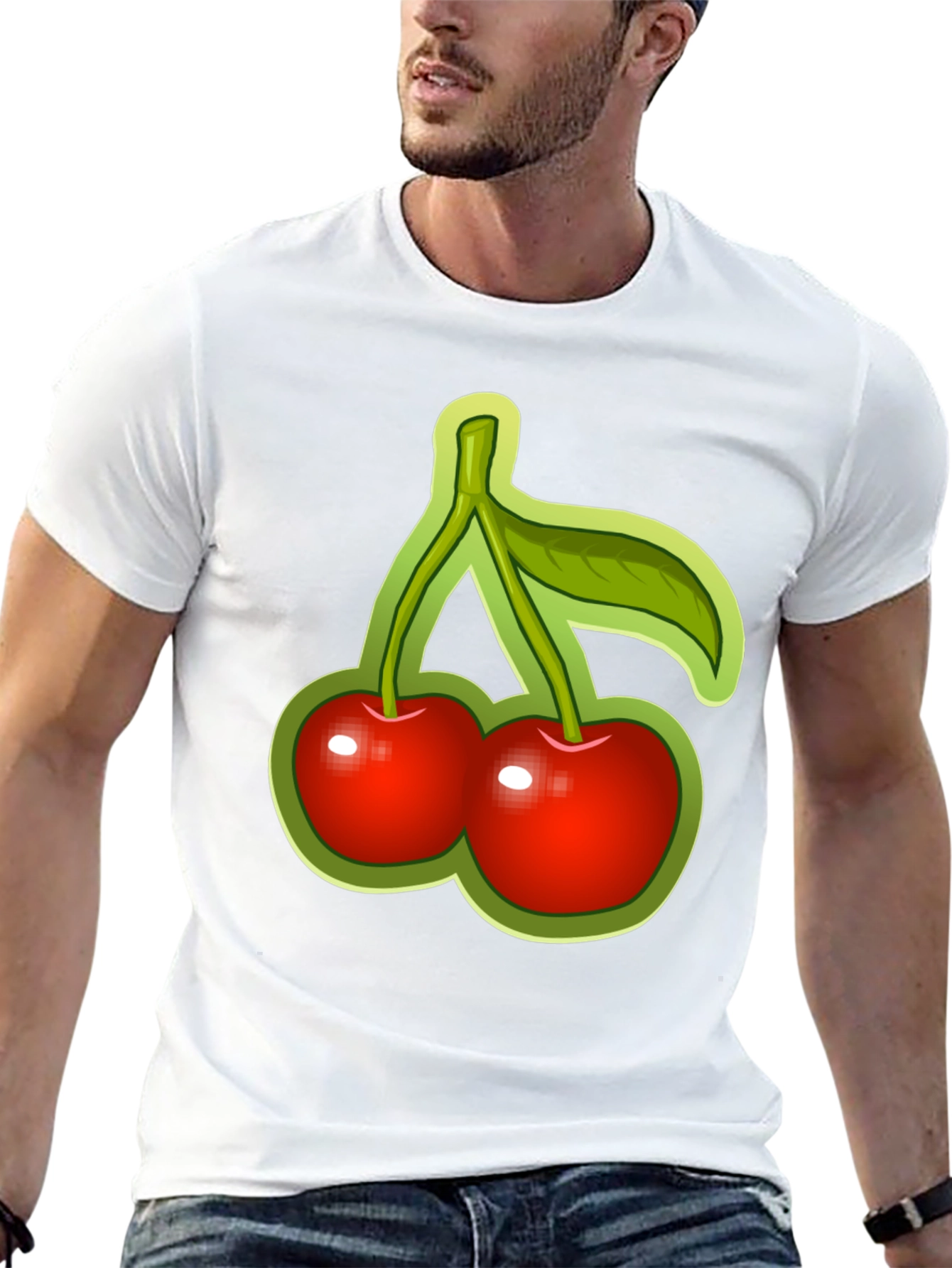 Cherry Graphic Tee - Funky Fruit Design