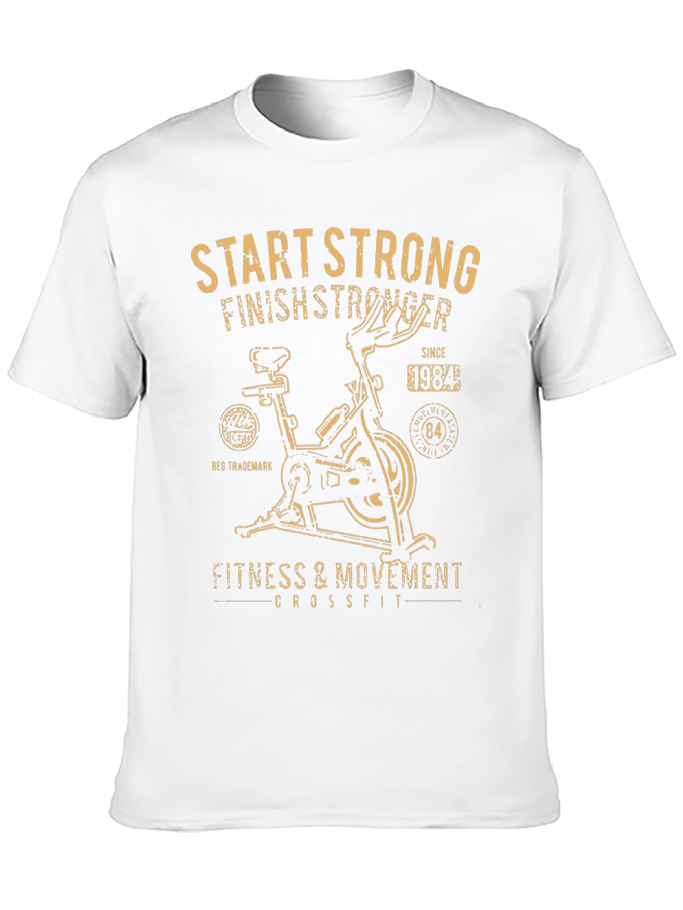 Start Strong Black Fitness T-Shirt