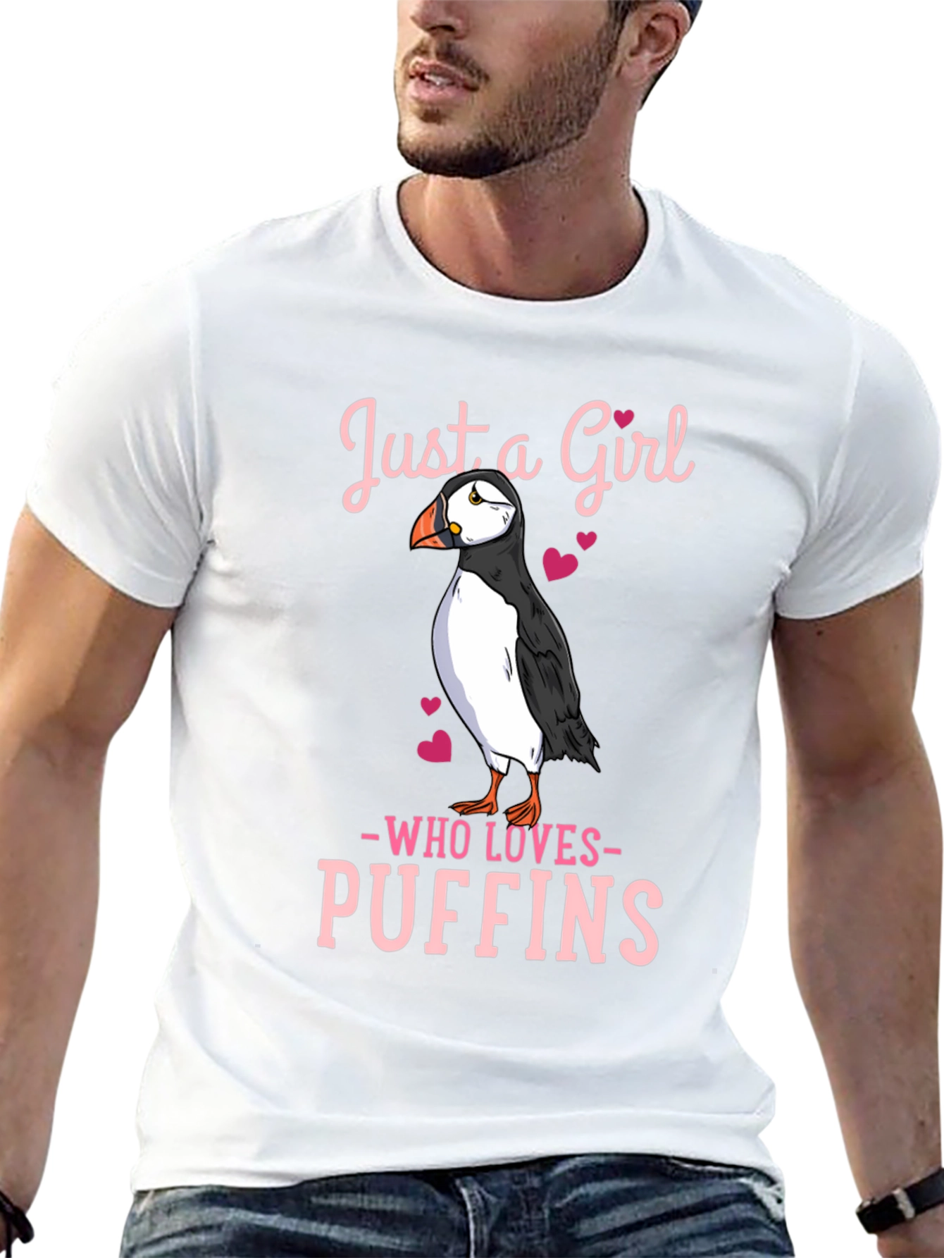 Just a Girl Who Loves Puffins T-Shirt