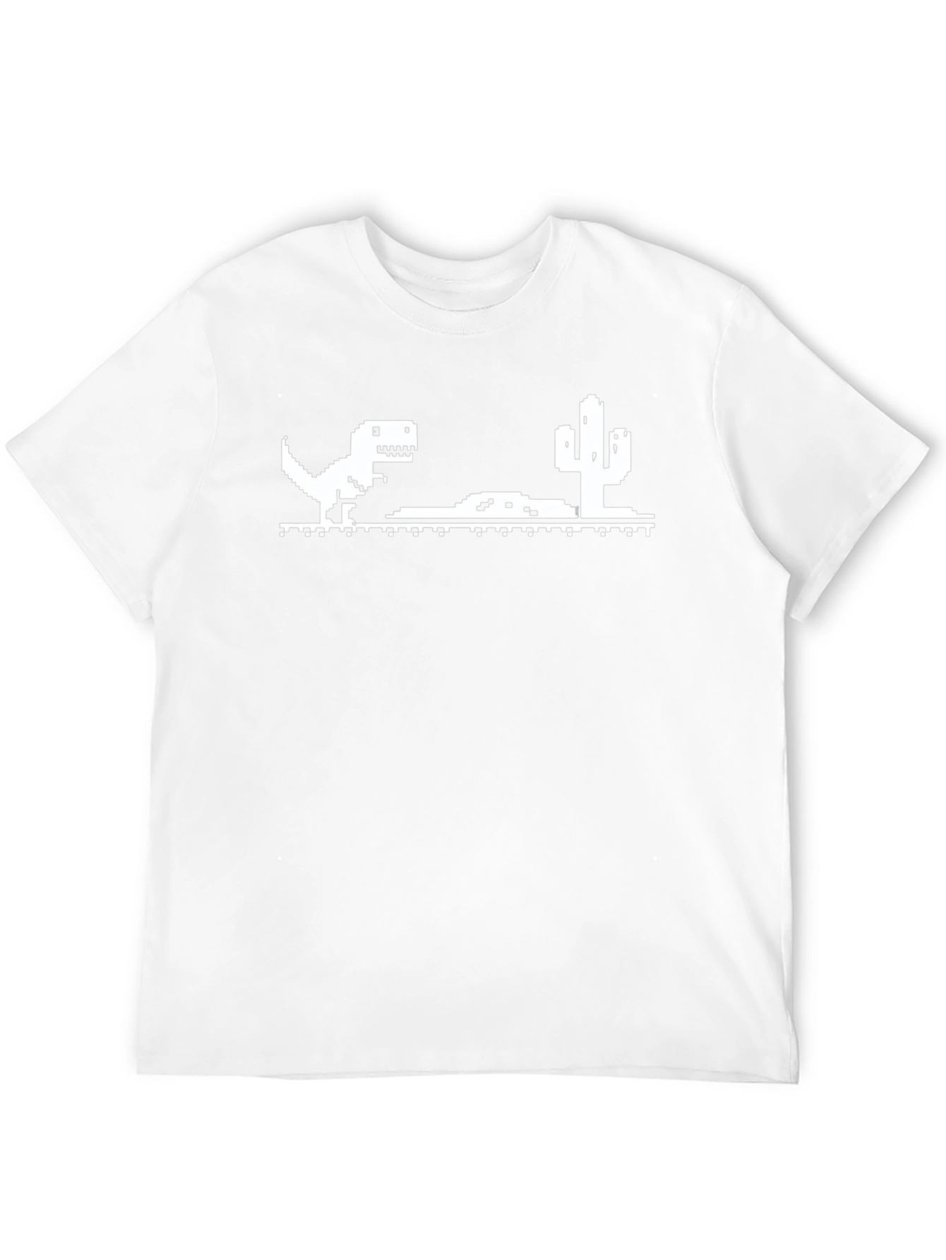 Chrome Dino Run T-Shirt - Pixelated Fun!