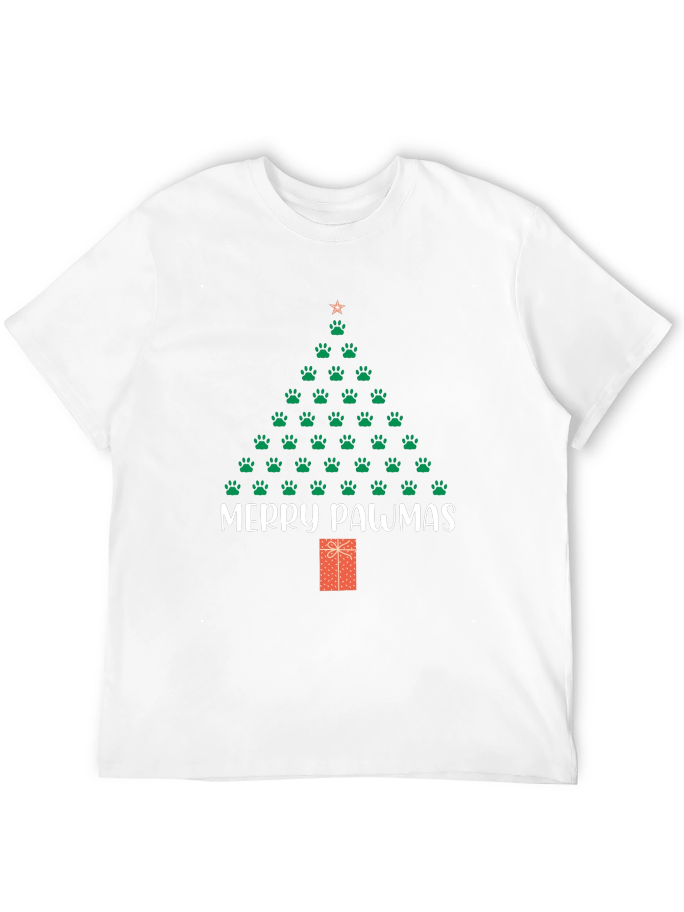 Merry Pawmas Christmas T-Shirt