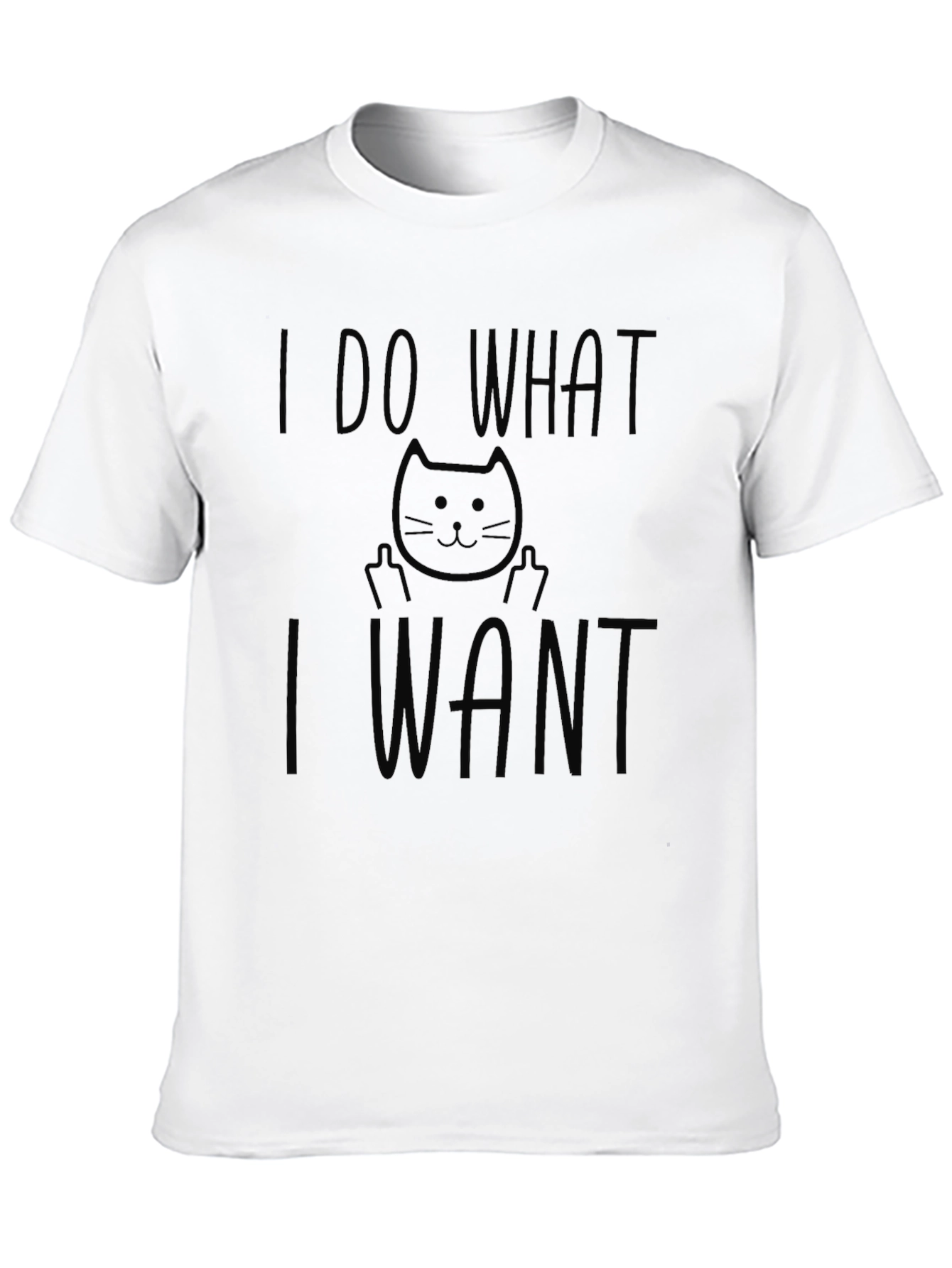 I Do What I Want Funny Cat Graphic T-Shirt