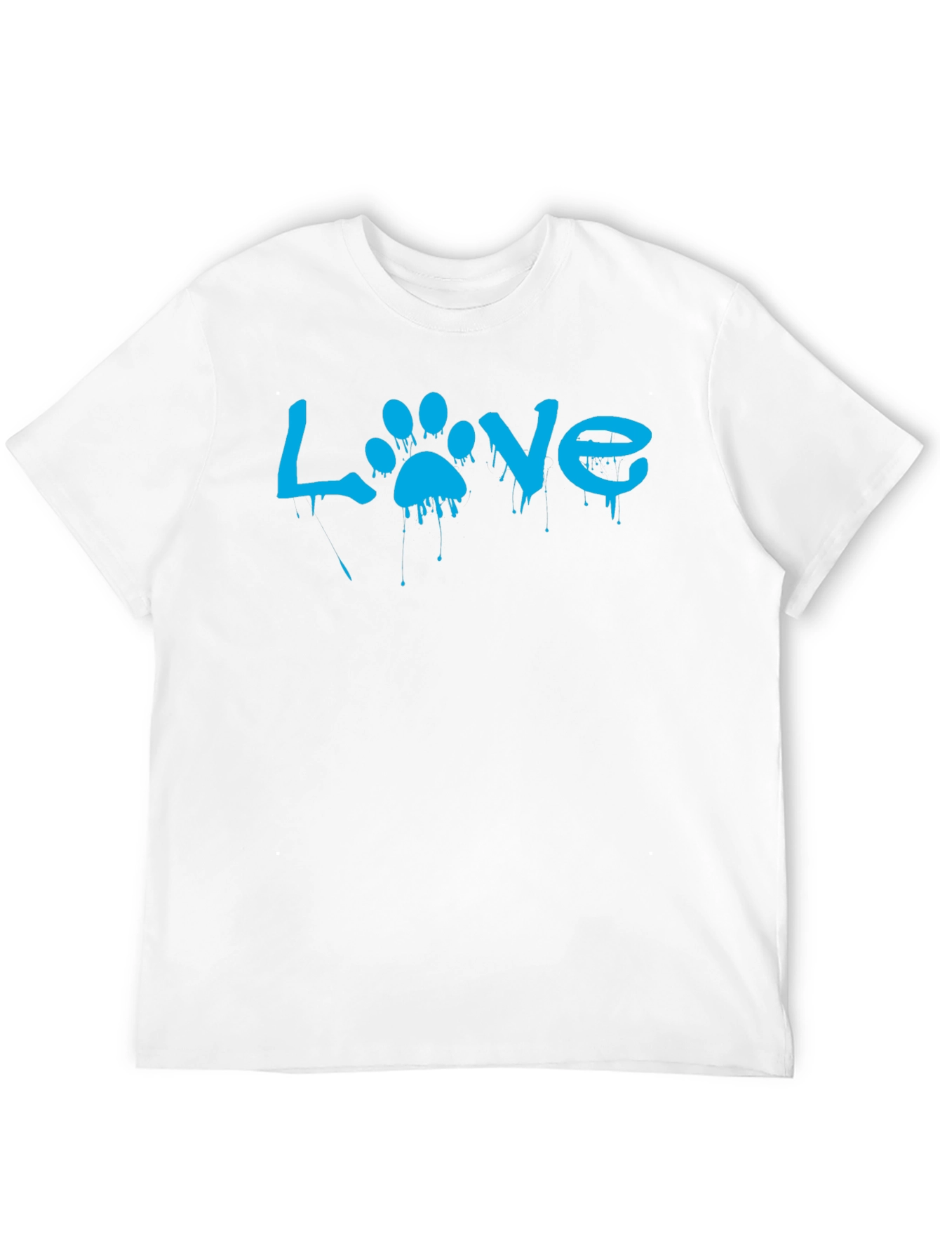 Love Paw Print T-Shirt - Casual Wear