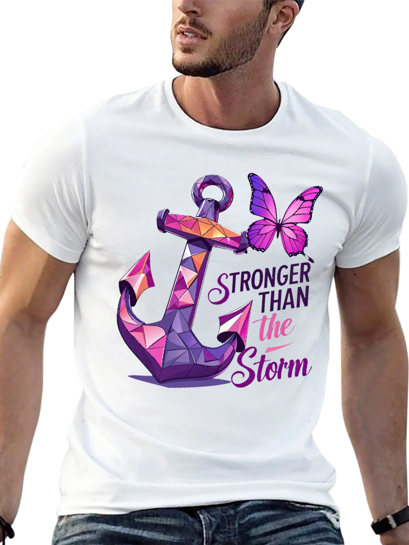 Stronger Than The Storm Graphic T-Shirt