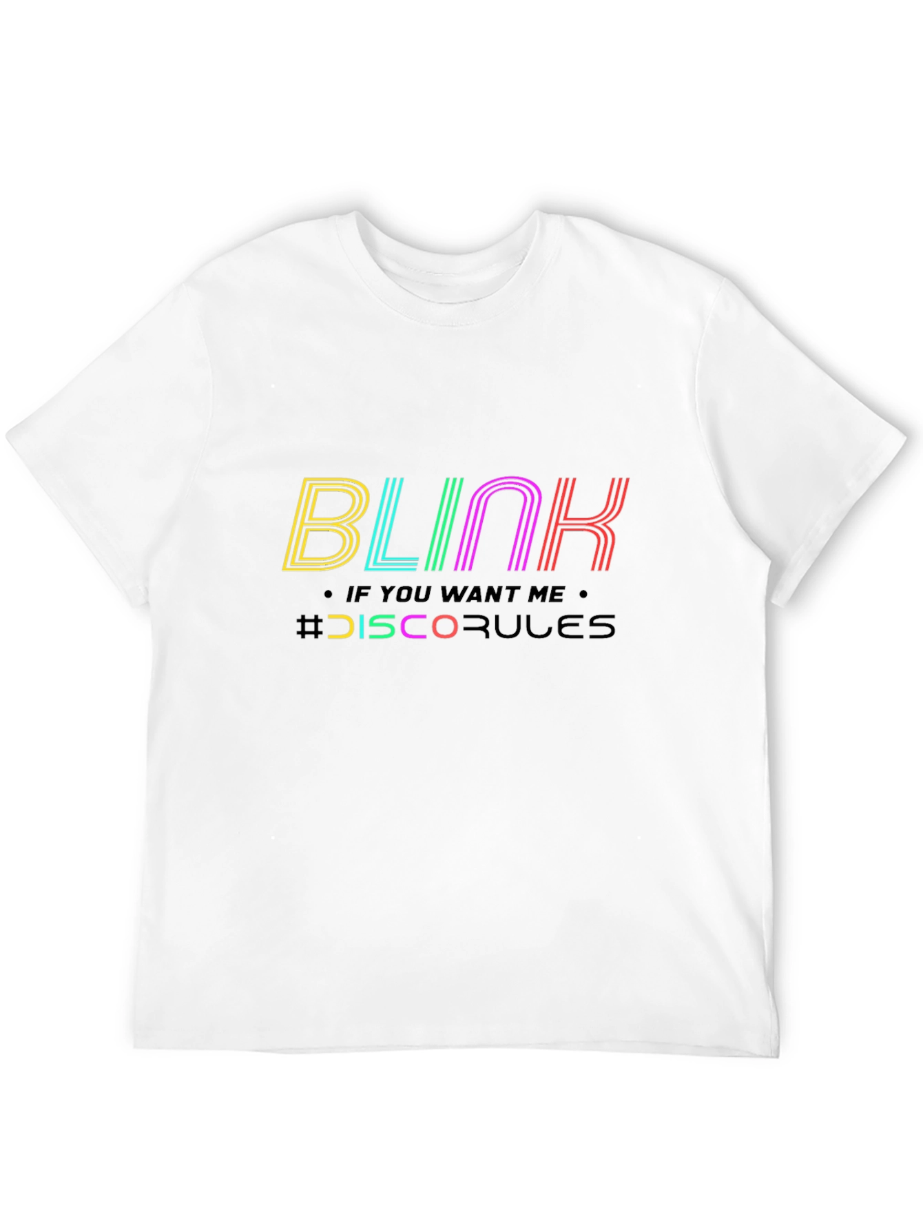 Blink Disco Rules Graphic Tee - Black Cotton T-Shirt