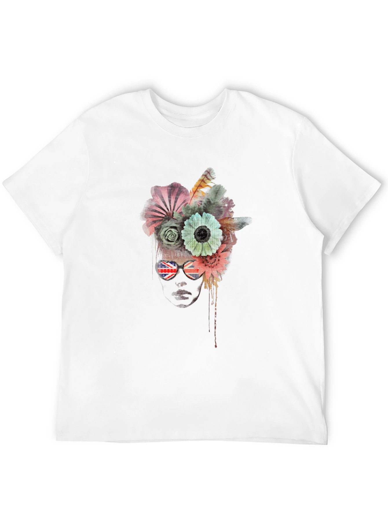Floral Union Jack Sunglasses T-Shirt